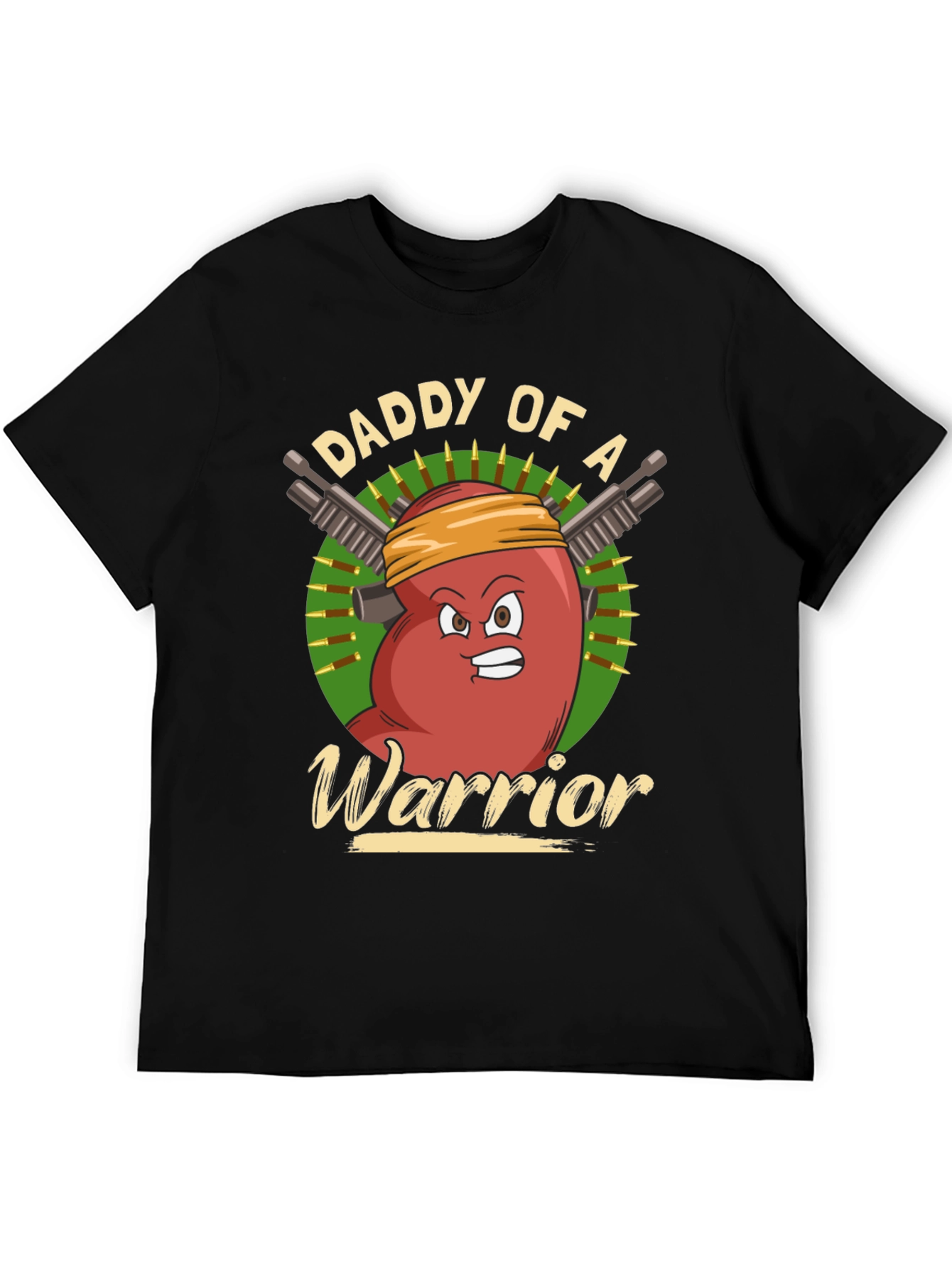 Black Daddy of a Warrior T-Shirt view 5