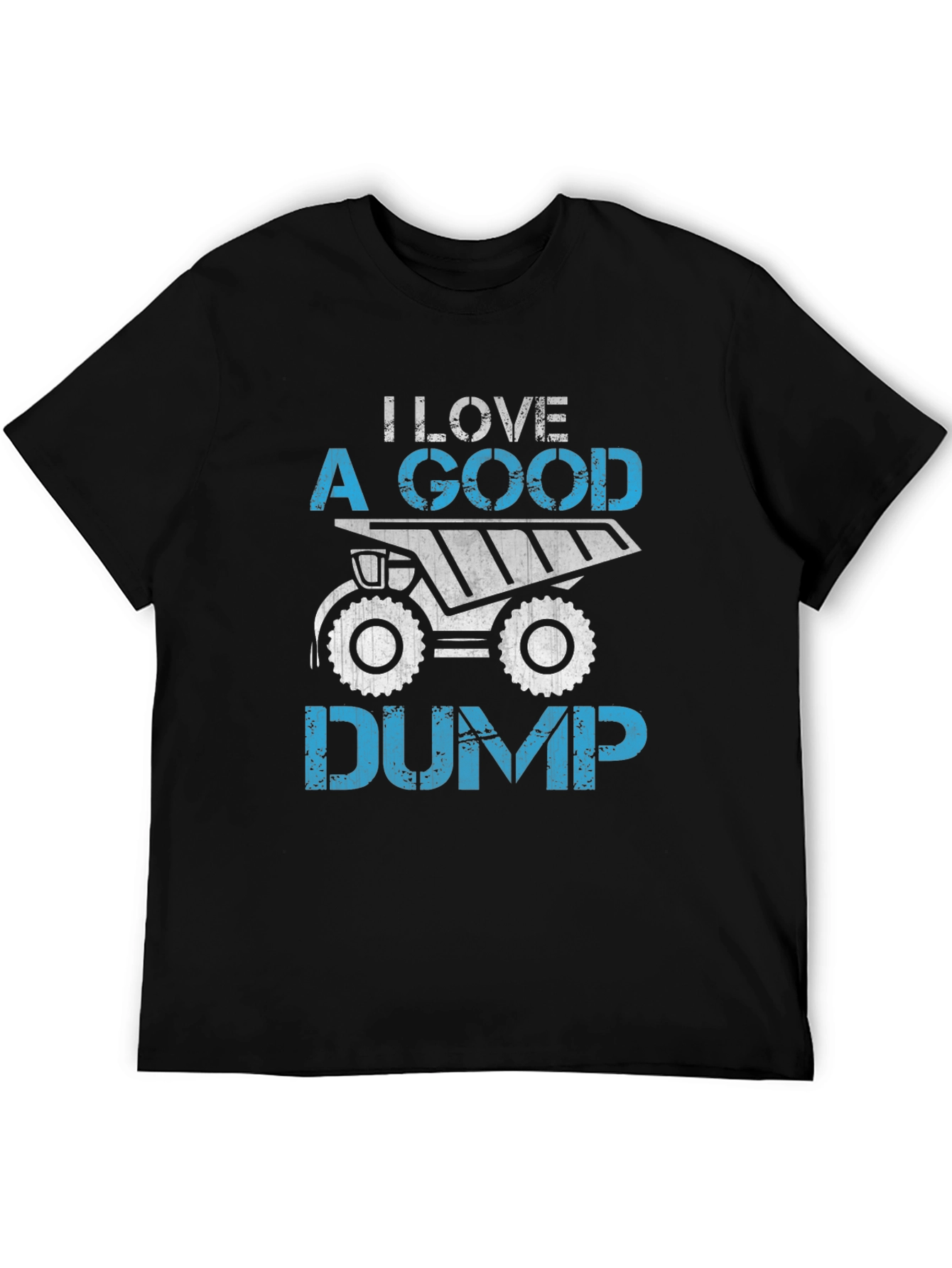 Black I Love A Good Dump Truck Graphic T-Shirt view 5