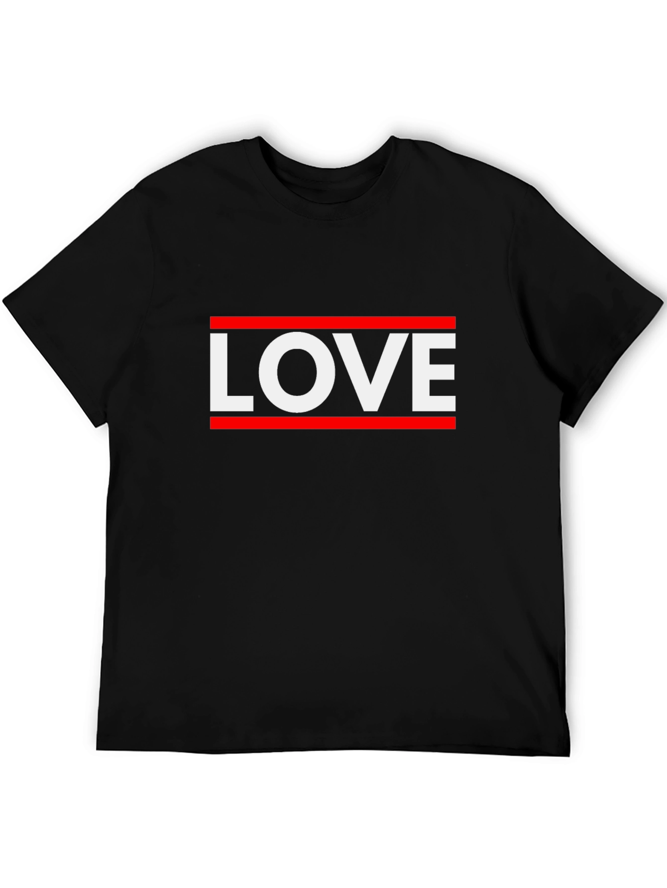 Black Love Graphic Tee - Stylish Black Cotton T-Shirt view 5
