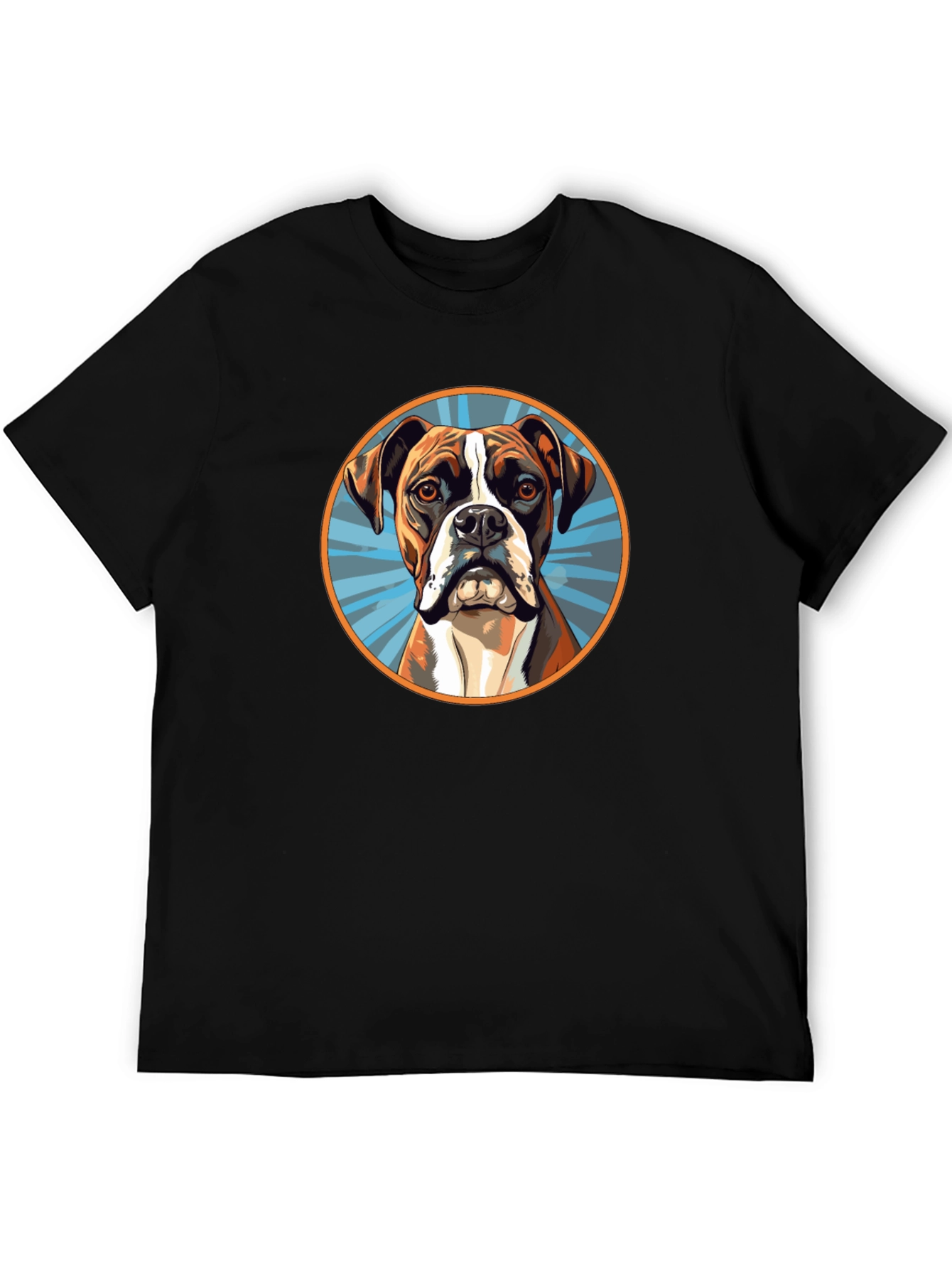 Black Boxer Dog Graphic Tee - Cool Canine T-Shirt view 5