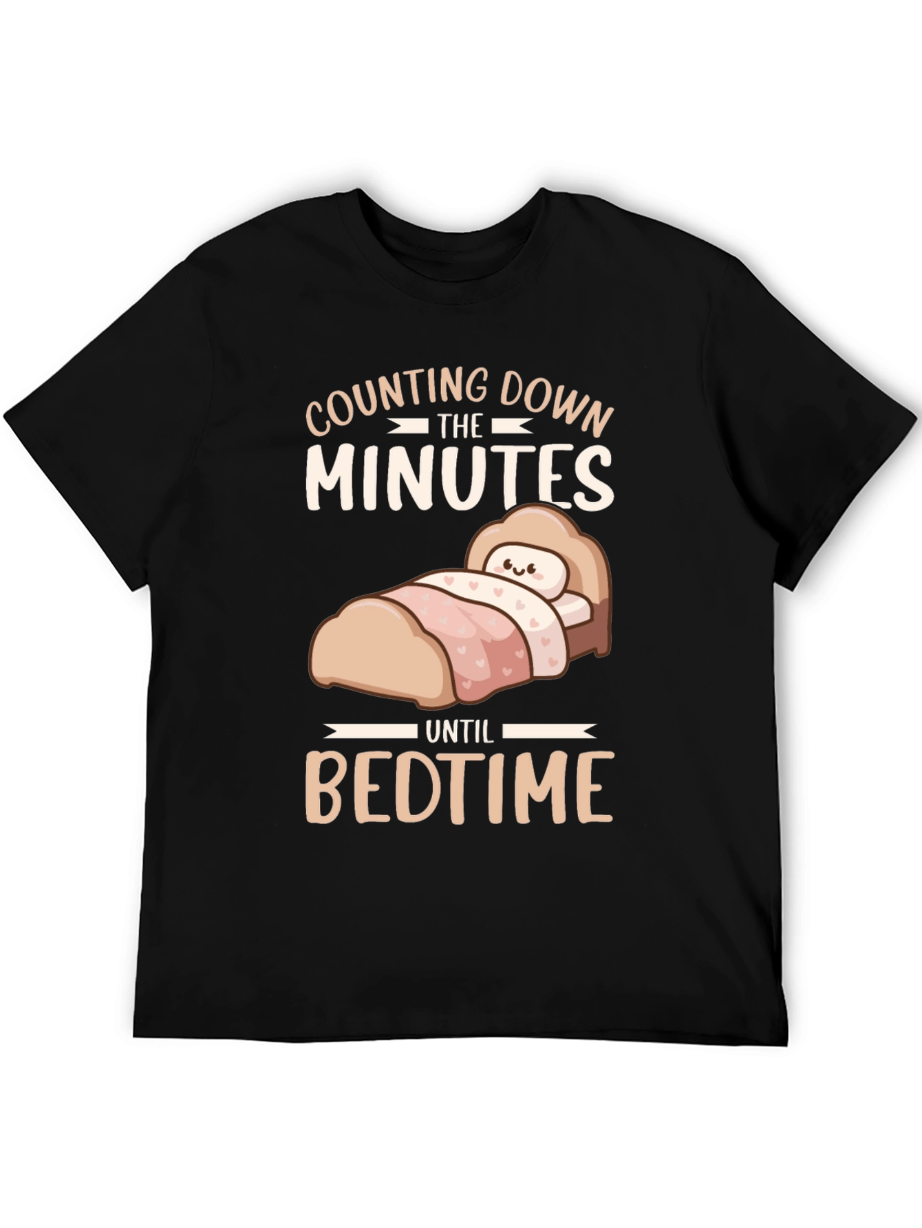 Black Counting Down the Minutes Until Bedtime T-Shirt view 5