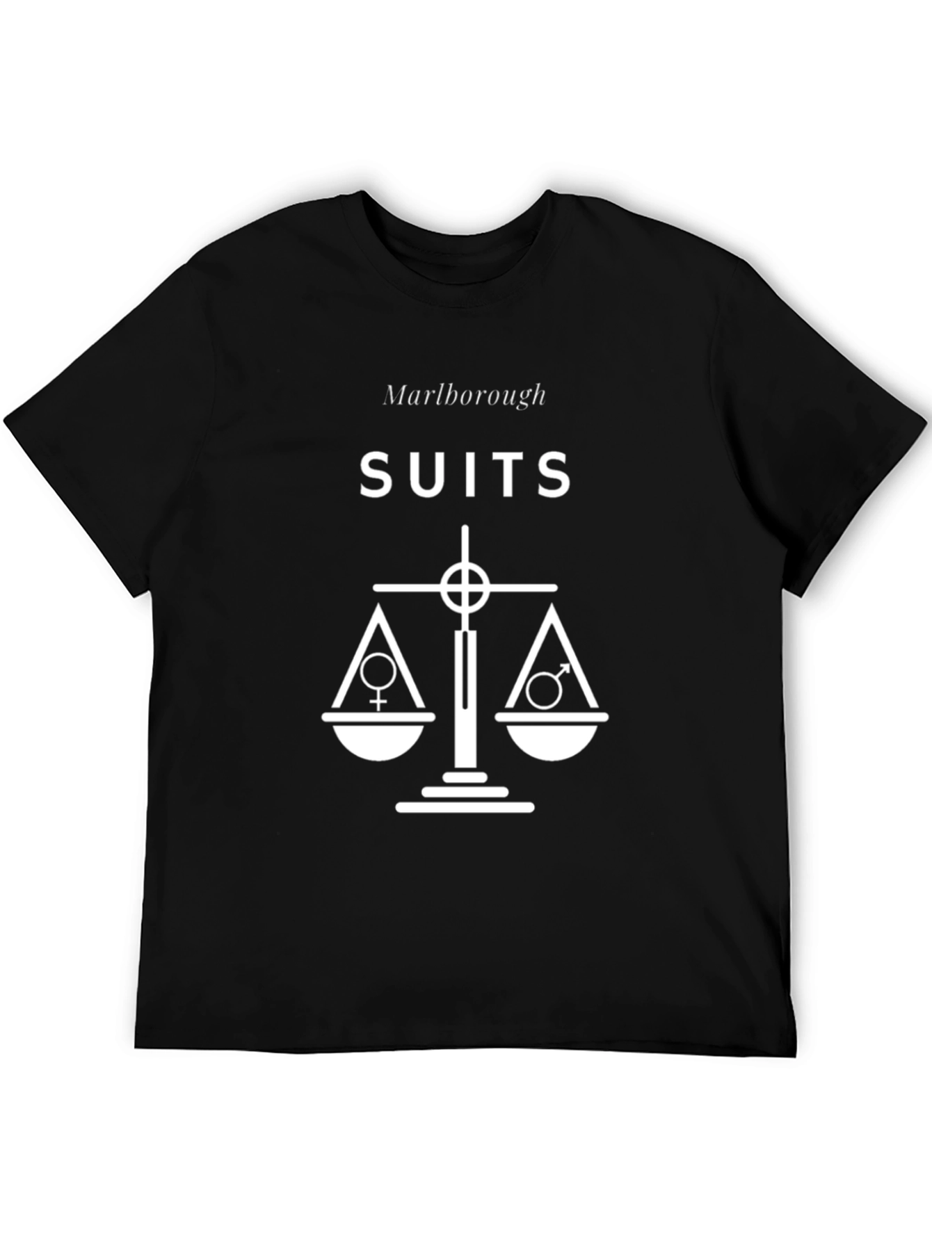 Black Marlborough Suits Black Graphic T-Shirt view 5