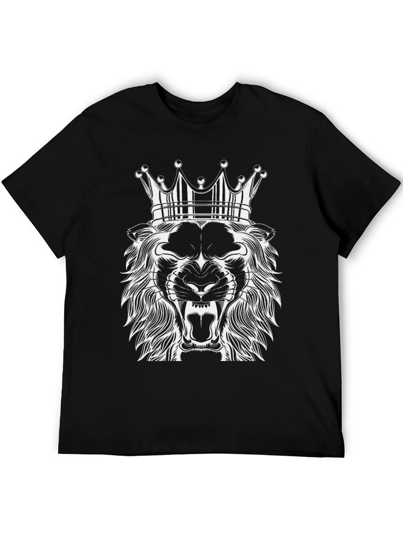 Black Lion King Graphic Tee - Black T-Shirt view 5
