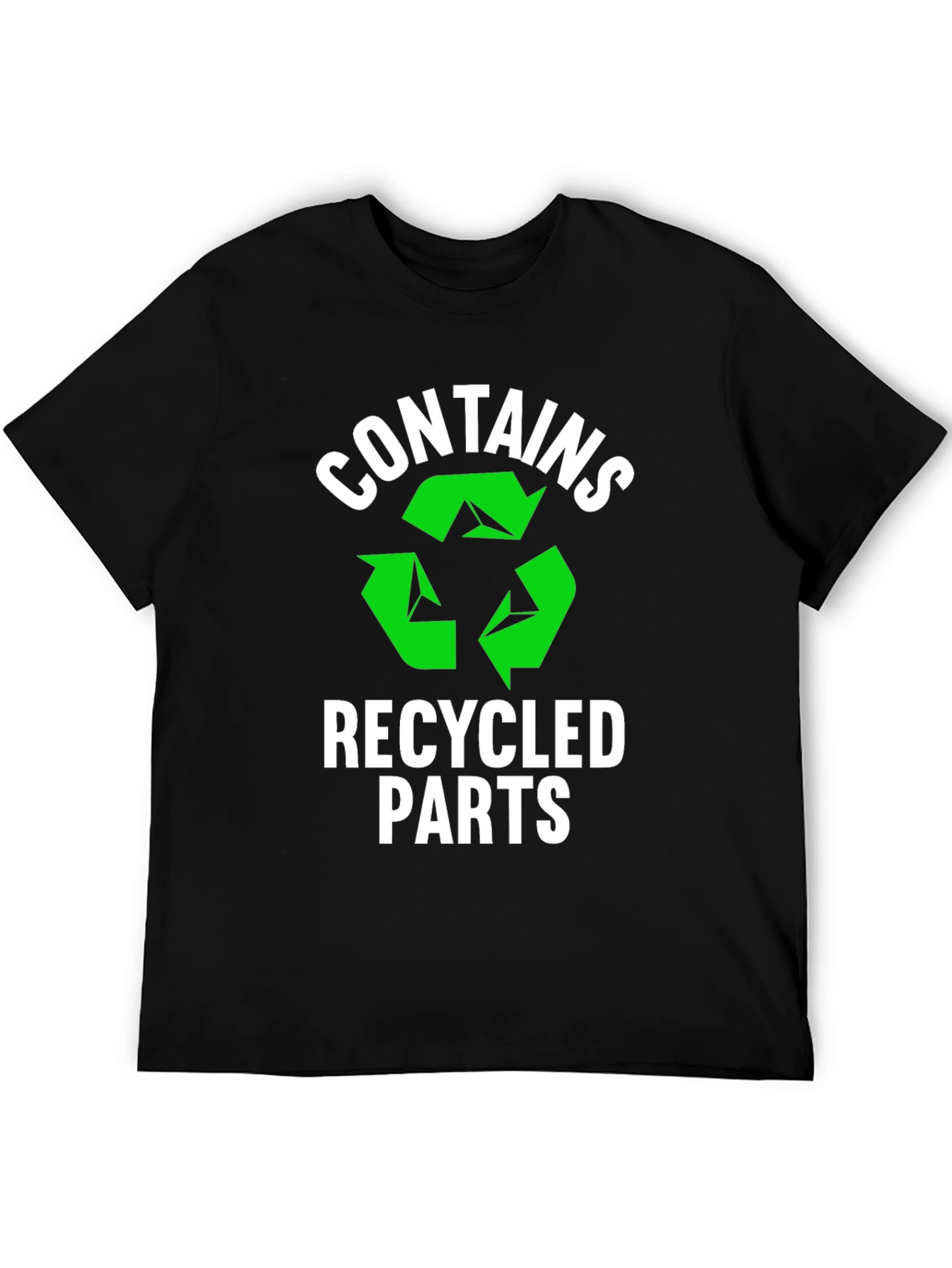 Black Contains Recycled Parts T-Shirt view 5