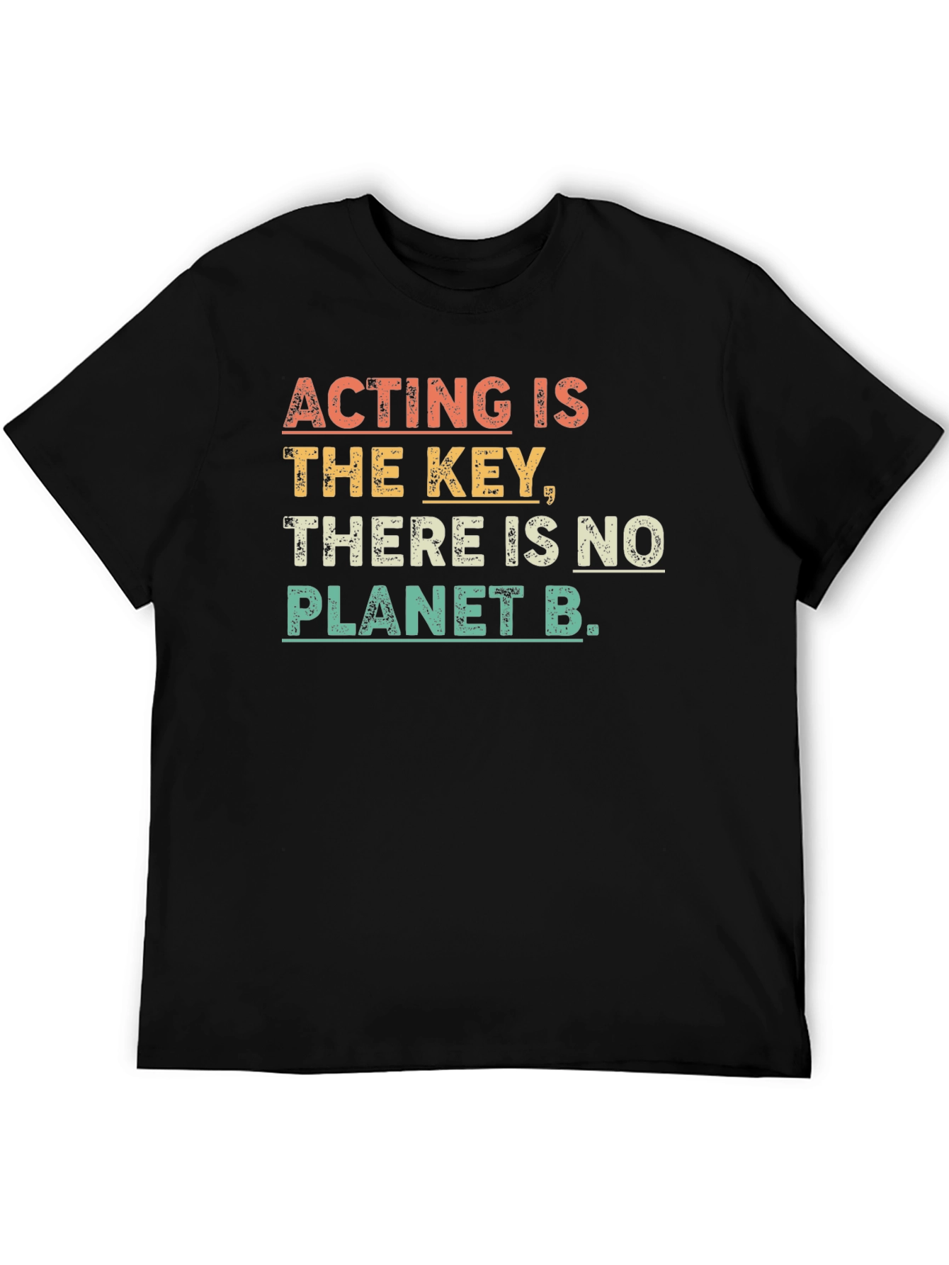 Black Acting is the Key Graphic Tee view 5