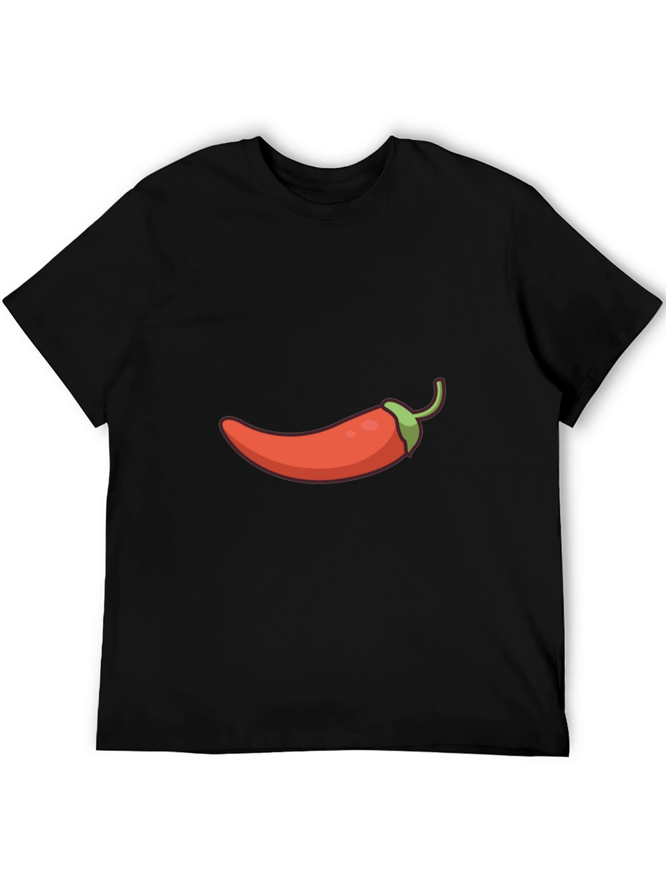 Black Chili Pepper Graphic Tee - Spicy Style Statement view 5