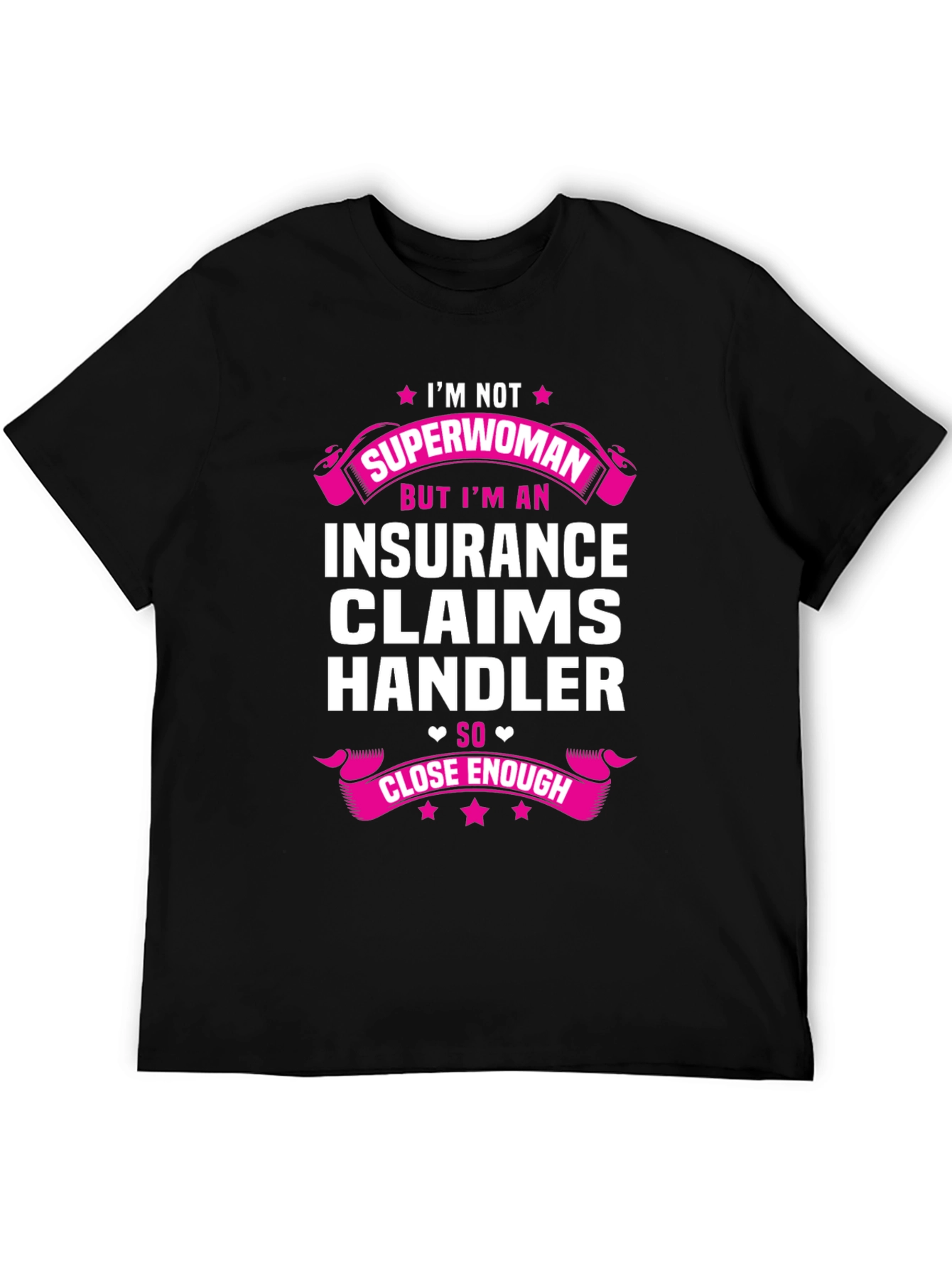 Black Insurance Claims Handler Funny T-Shirt view 5