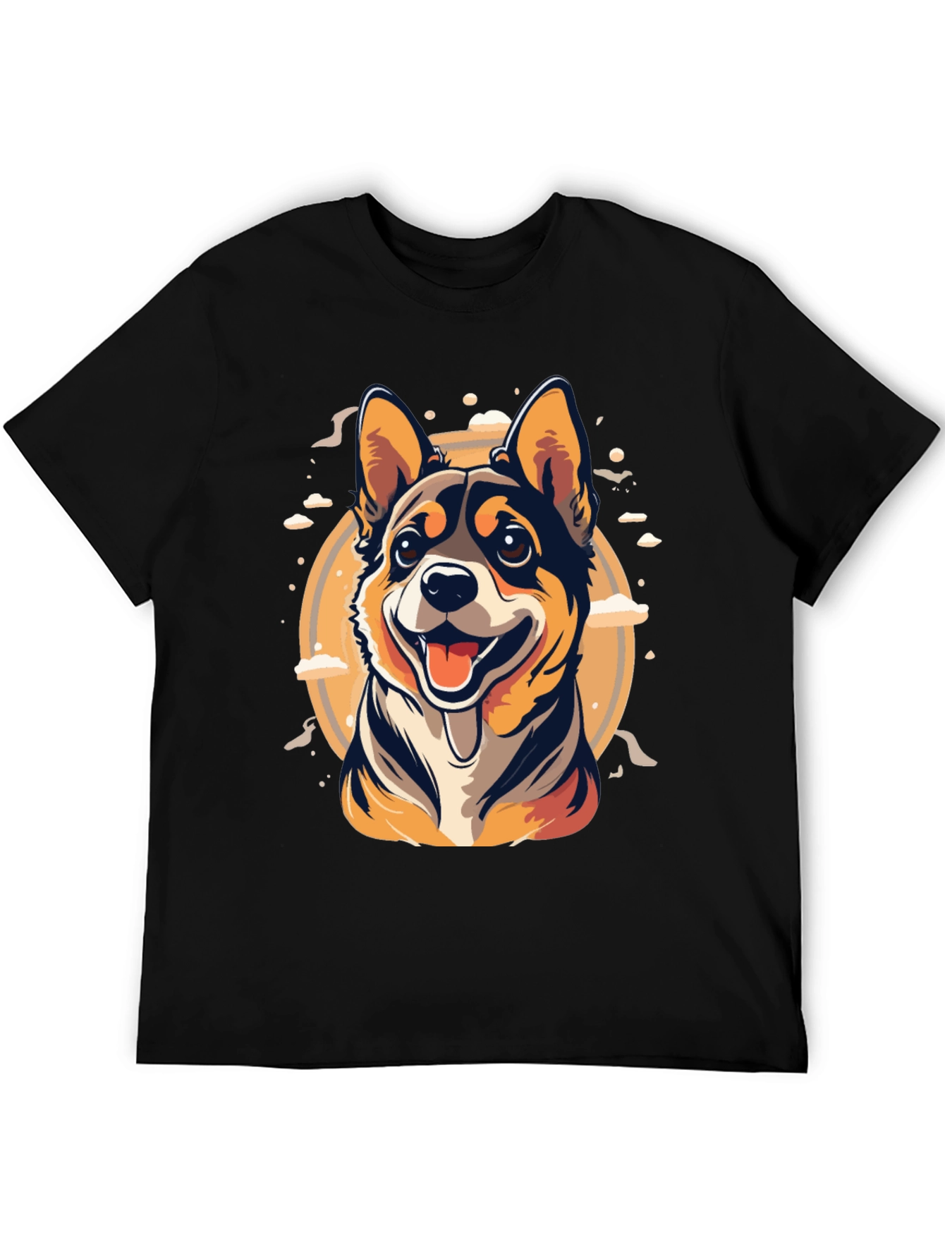 Black Dog Graphic Tee - Cute Canine Design view 5