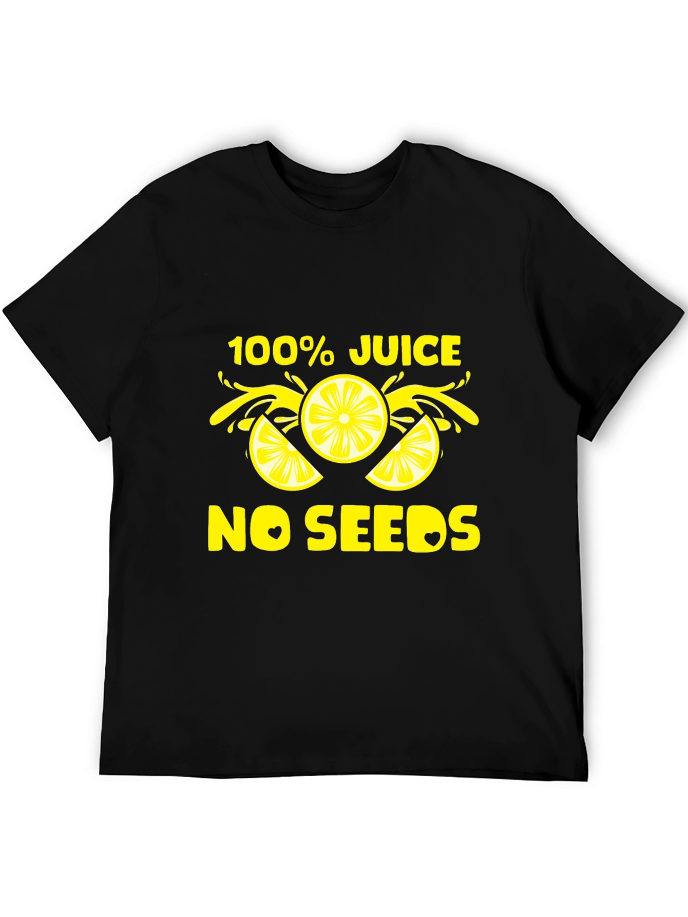 Black 100% Juice No Seeds T-Shirt - Black view 5