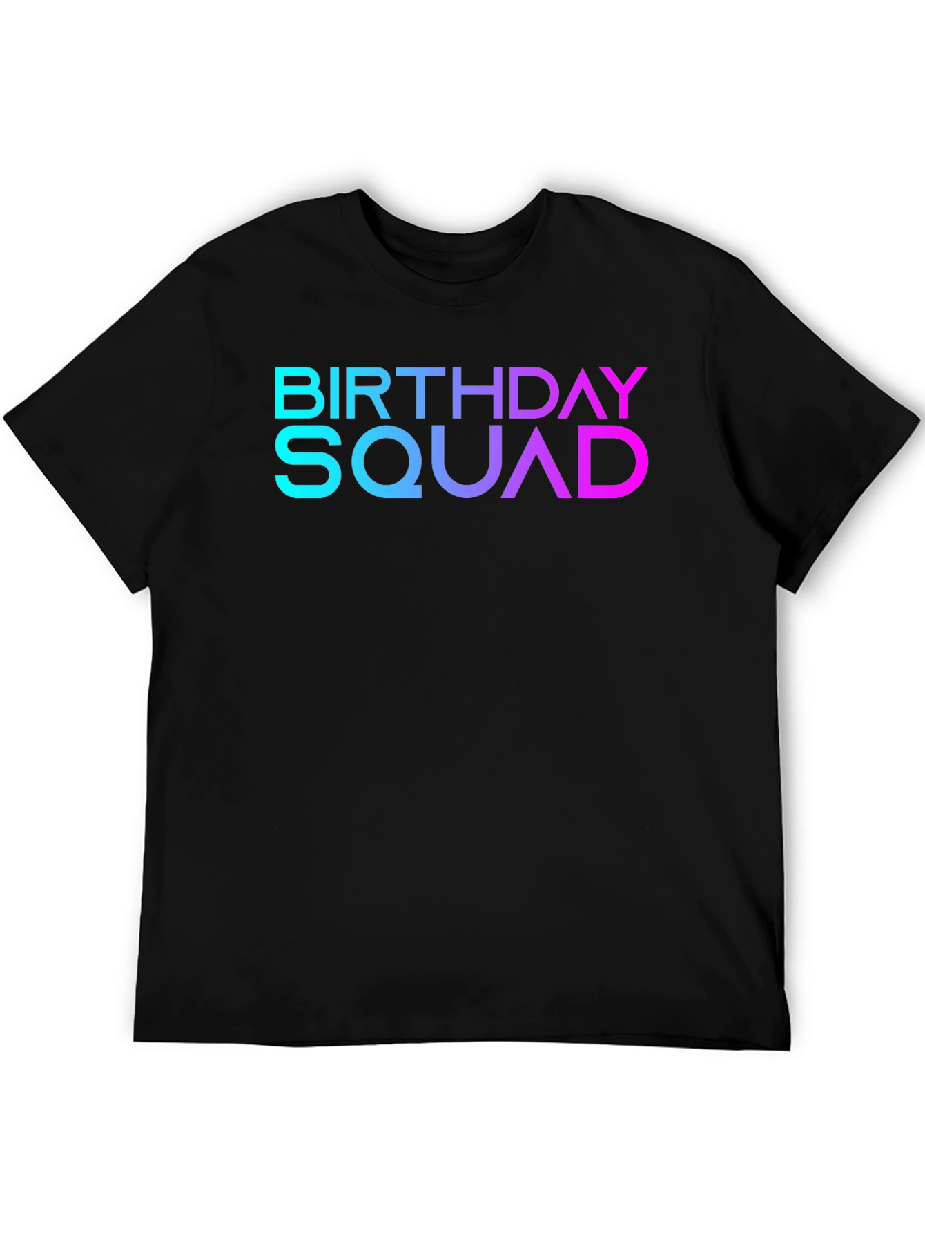 Black Birthday Squad Graphic T-Shirt view 5