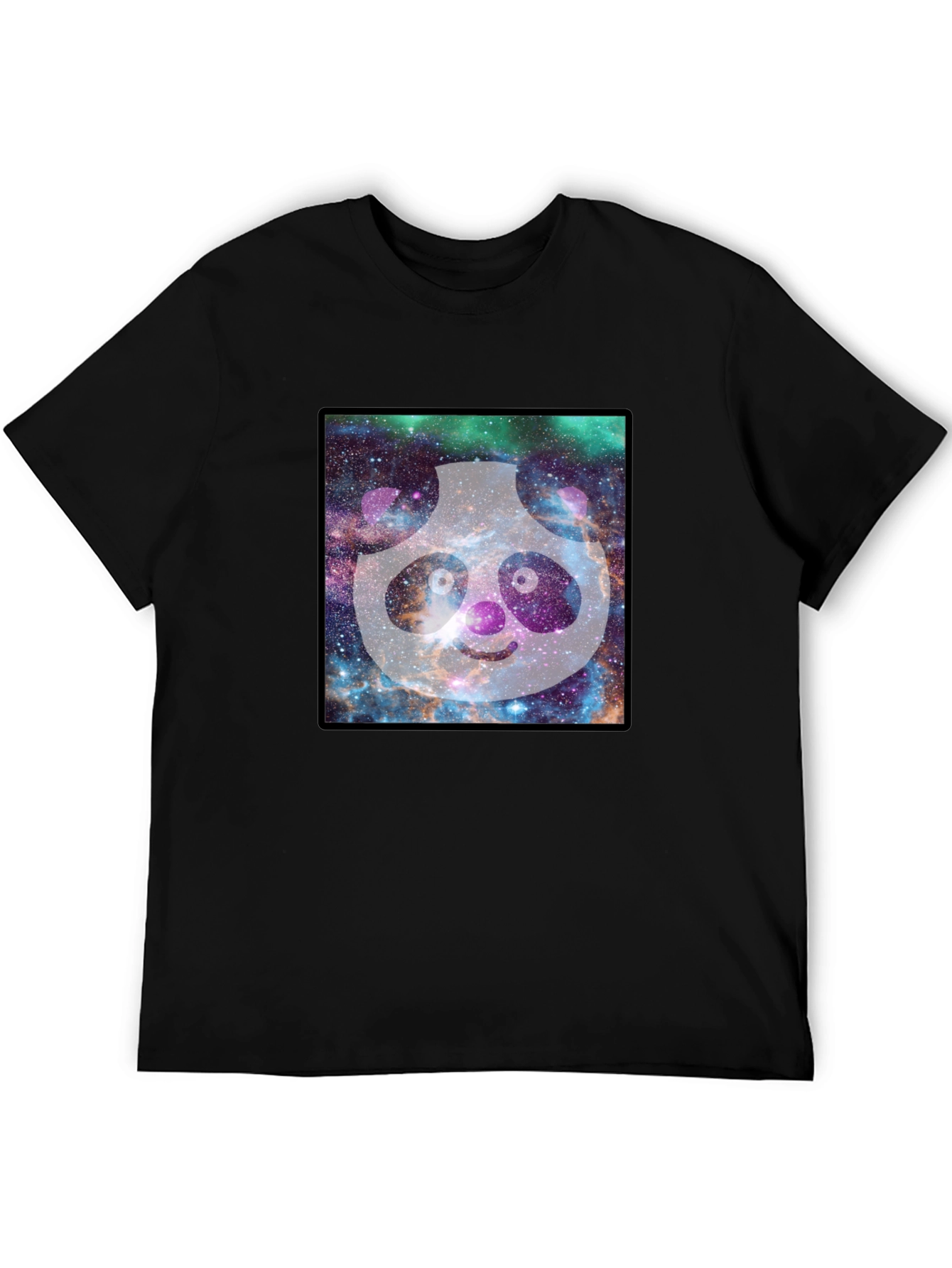 Black Galaxy Panda Graphic Tee - Unique Design view 5