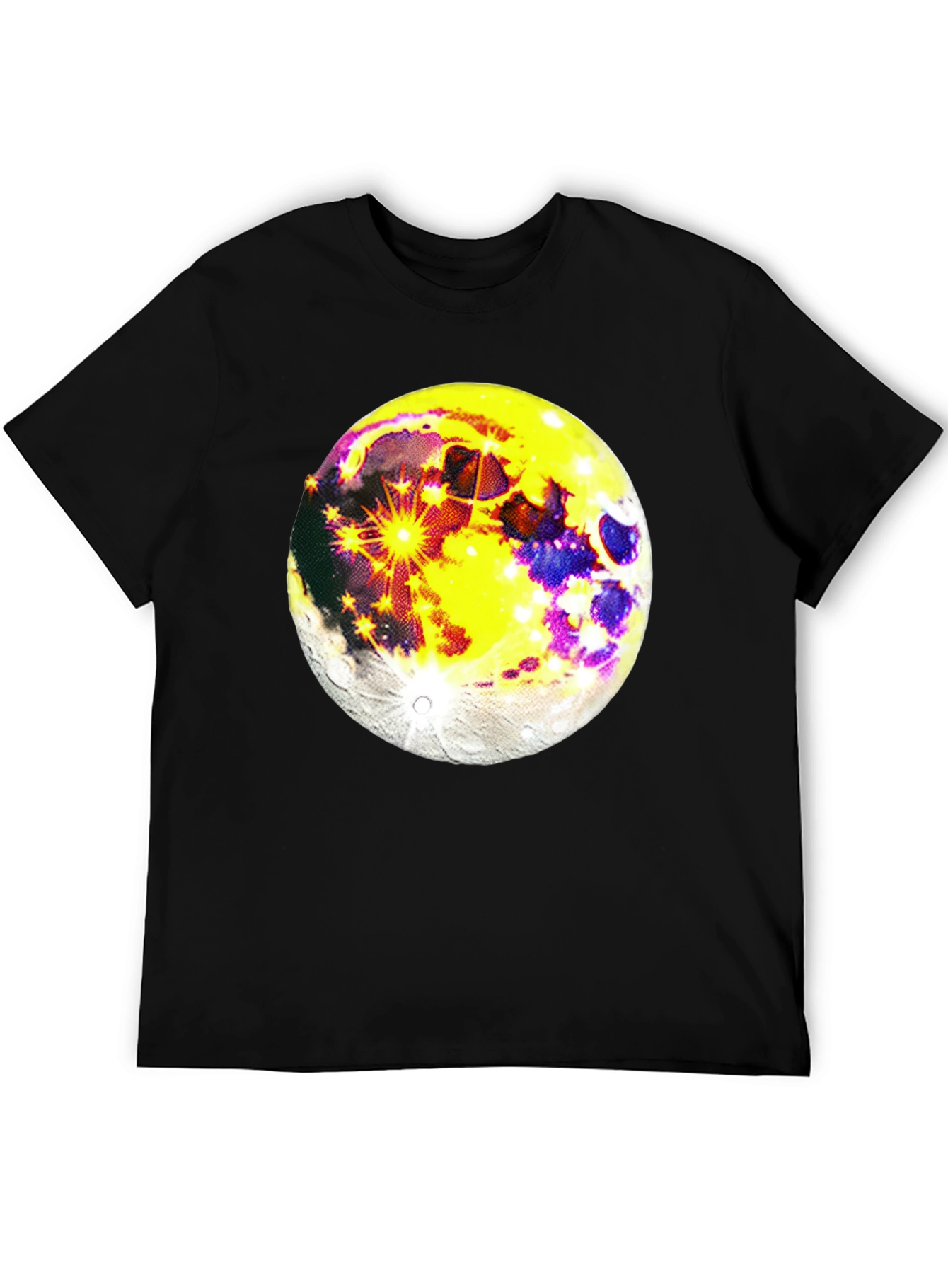 Black Moon Graphic Black T-Shirt - Celestial Style view 5