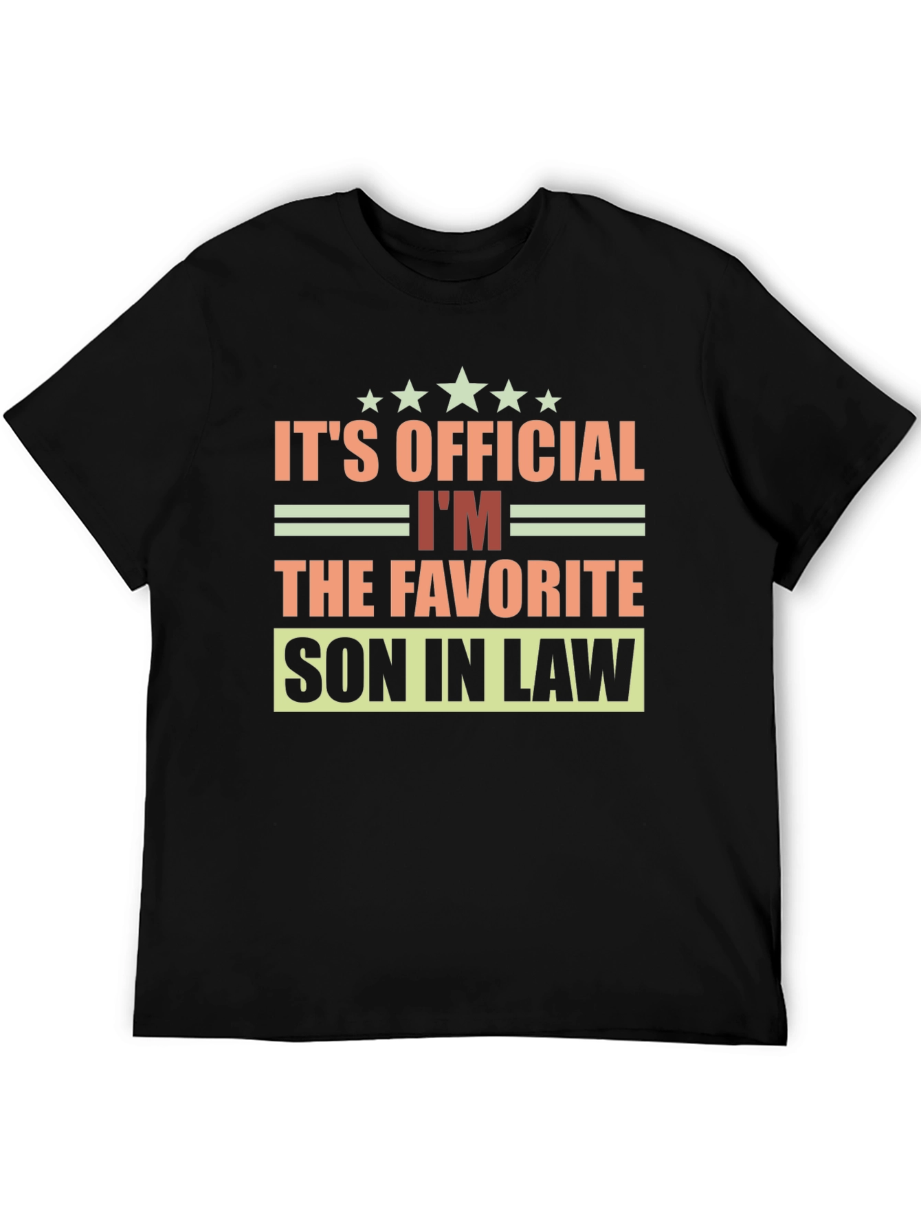 Black Favorite Son-in-Law T-Shirt view 5