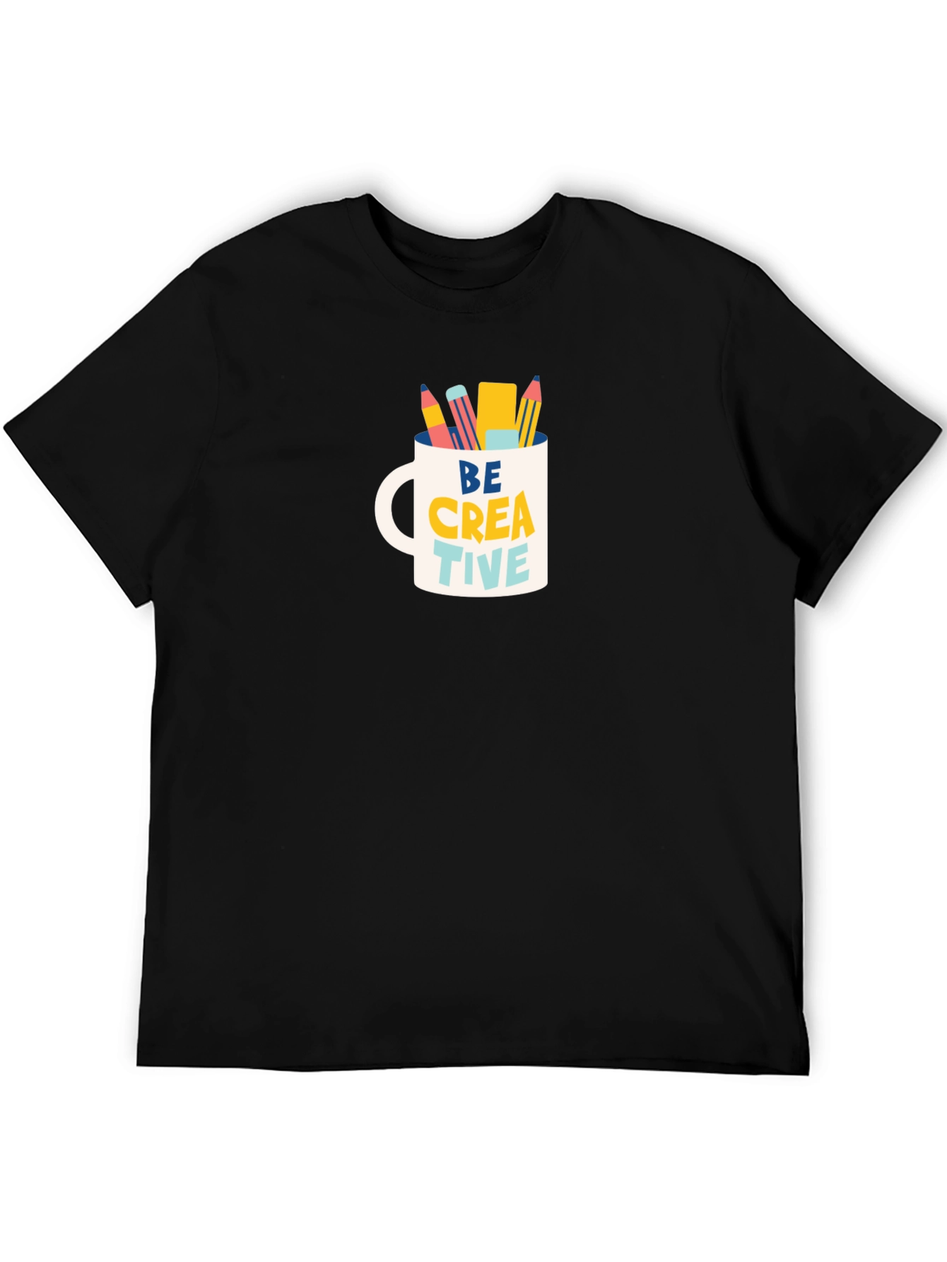 Black Be Creative Mug Graphic T-Shirt - Artist Inspiration view 5