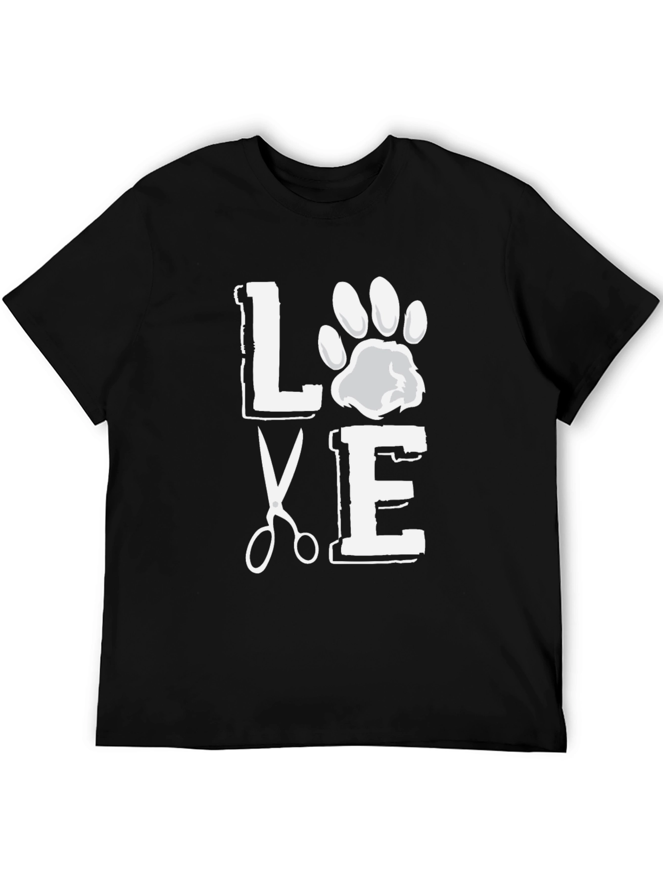 Black Love Grooming Black Graphic T-Shirt view 5