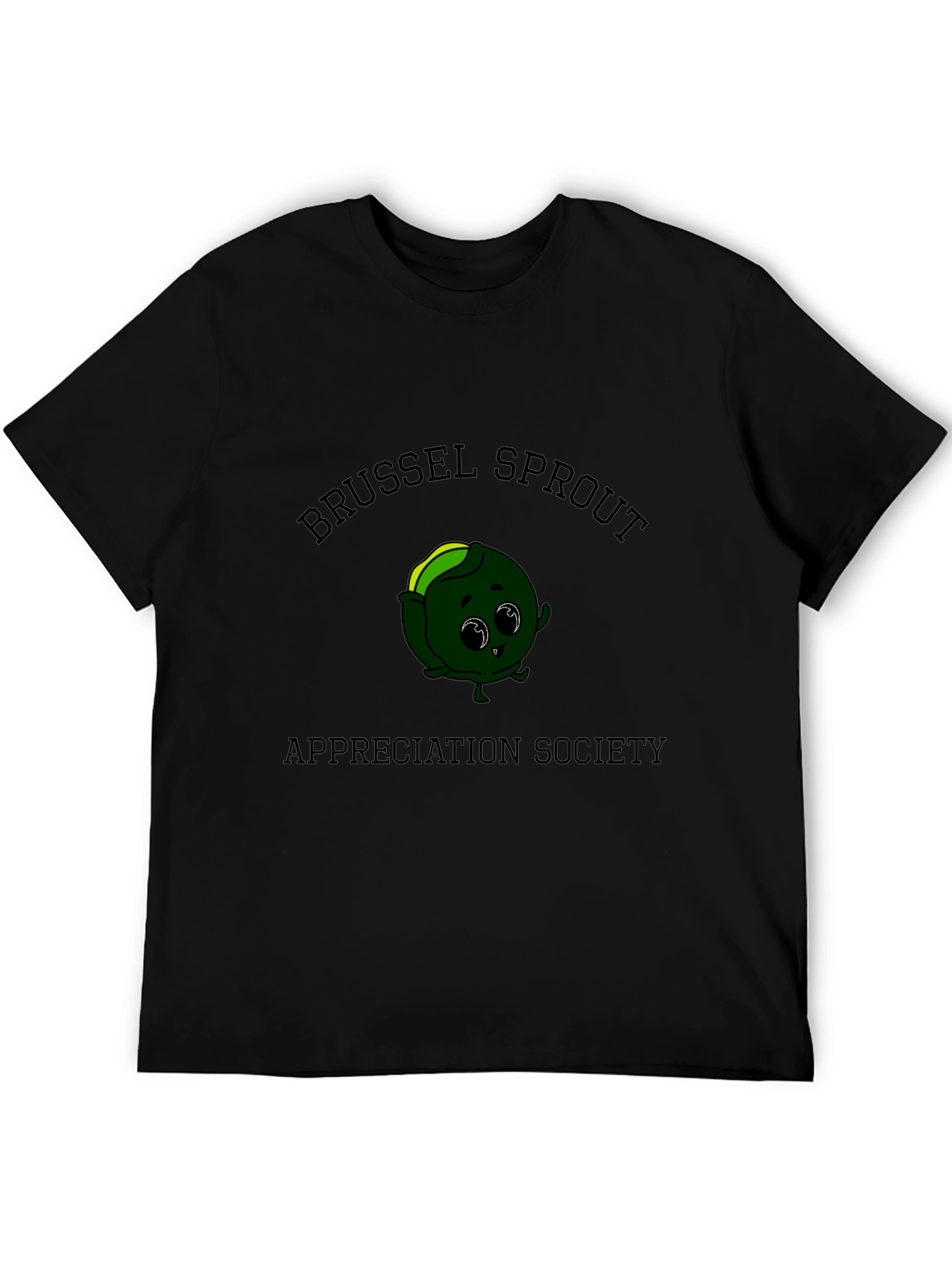 Black Brussels Sprout Appreciation Society Graphic Tee view 5