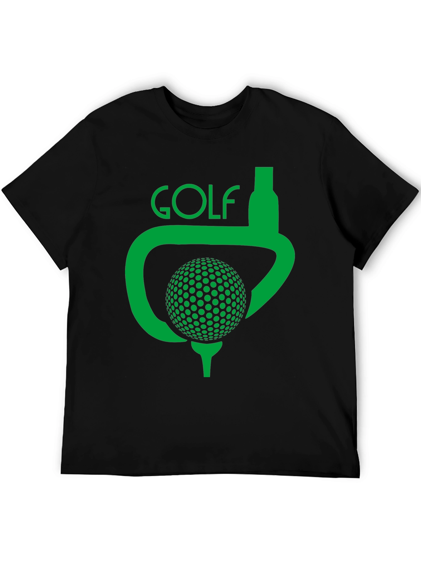 Black Golf Tee T-Shirt view 5