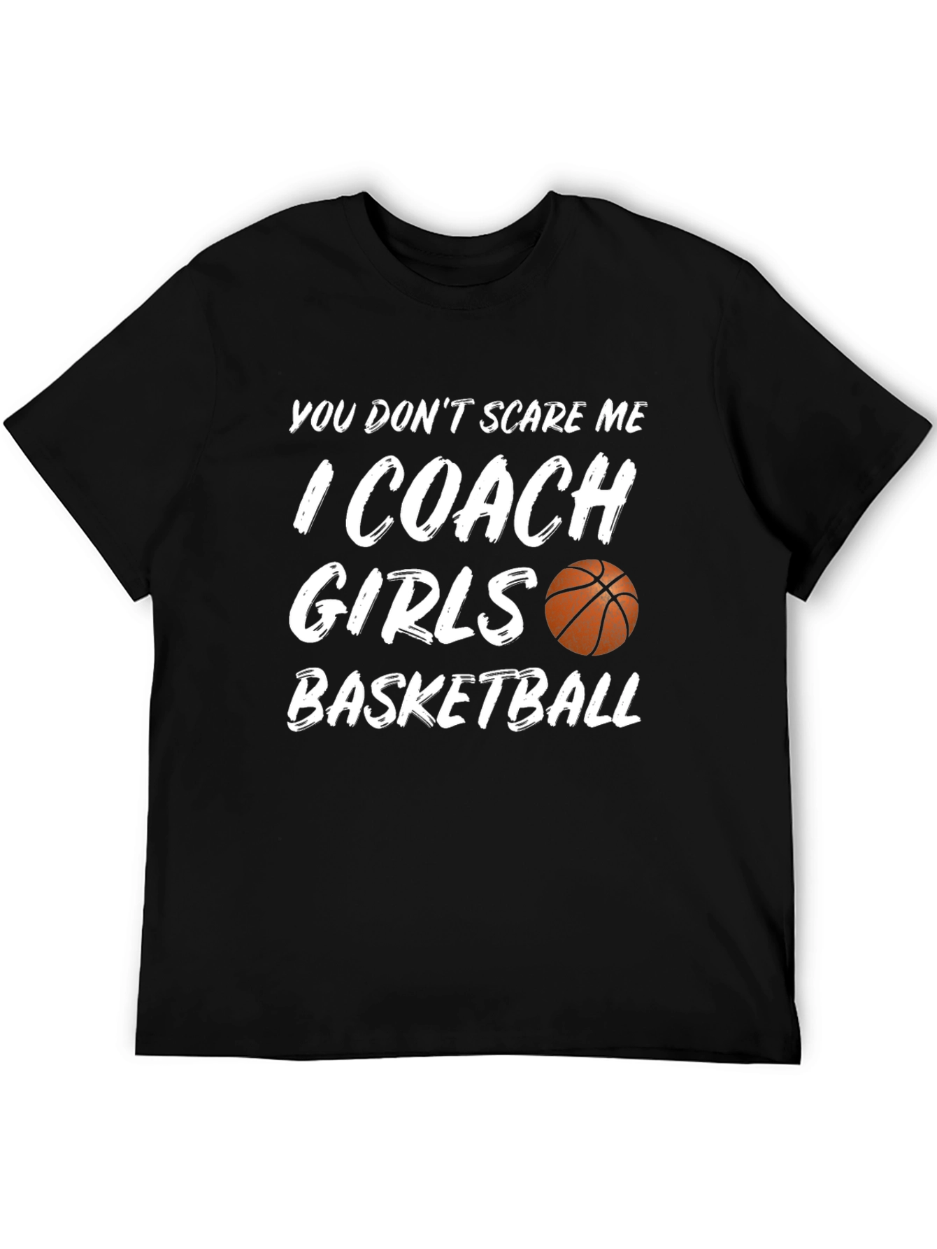 Black Basketball Coach Girls T-Shirt view 5