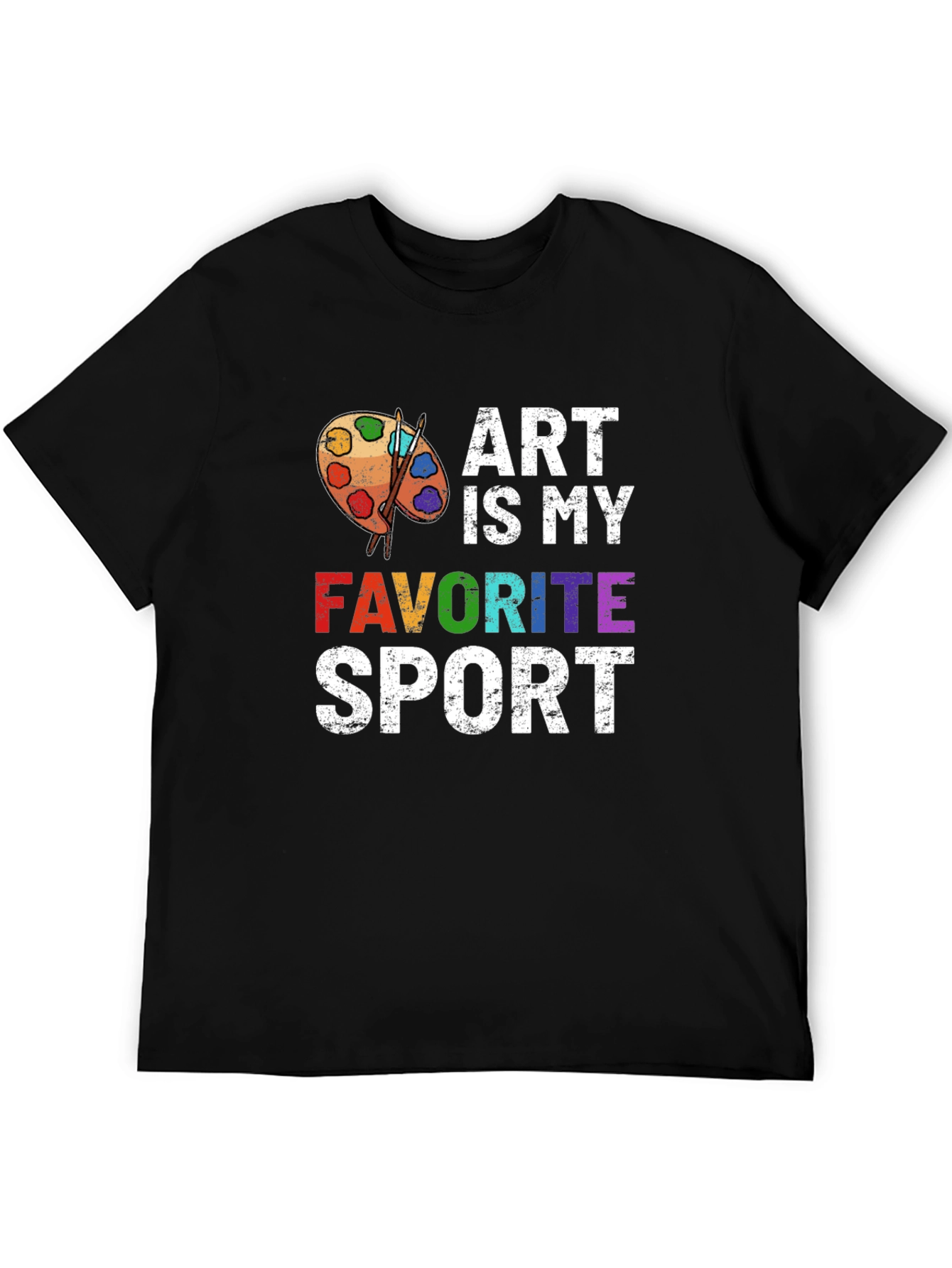 Black Art Is My Favorite Sport T-Shirt view 5