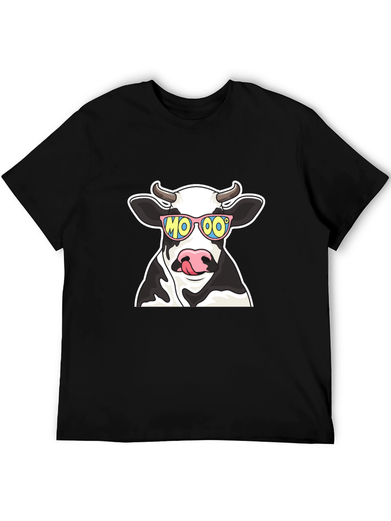 Cool Cow MOOO T-Shirt - Black Cotton Tee - 5