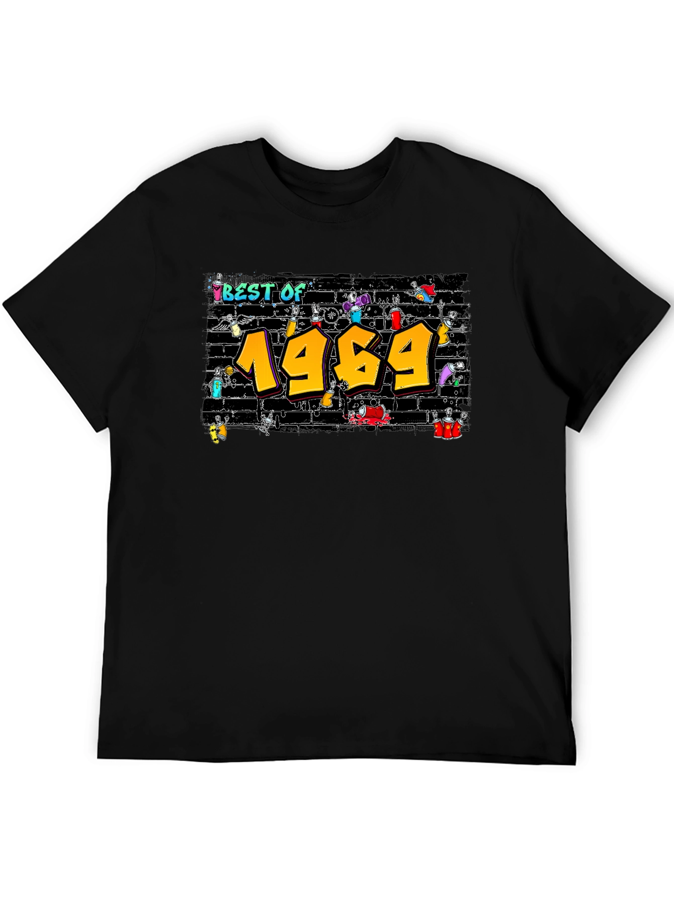 Black Best of 1969 Graphic T-Shirt view 5