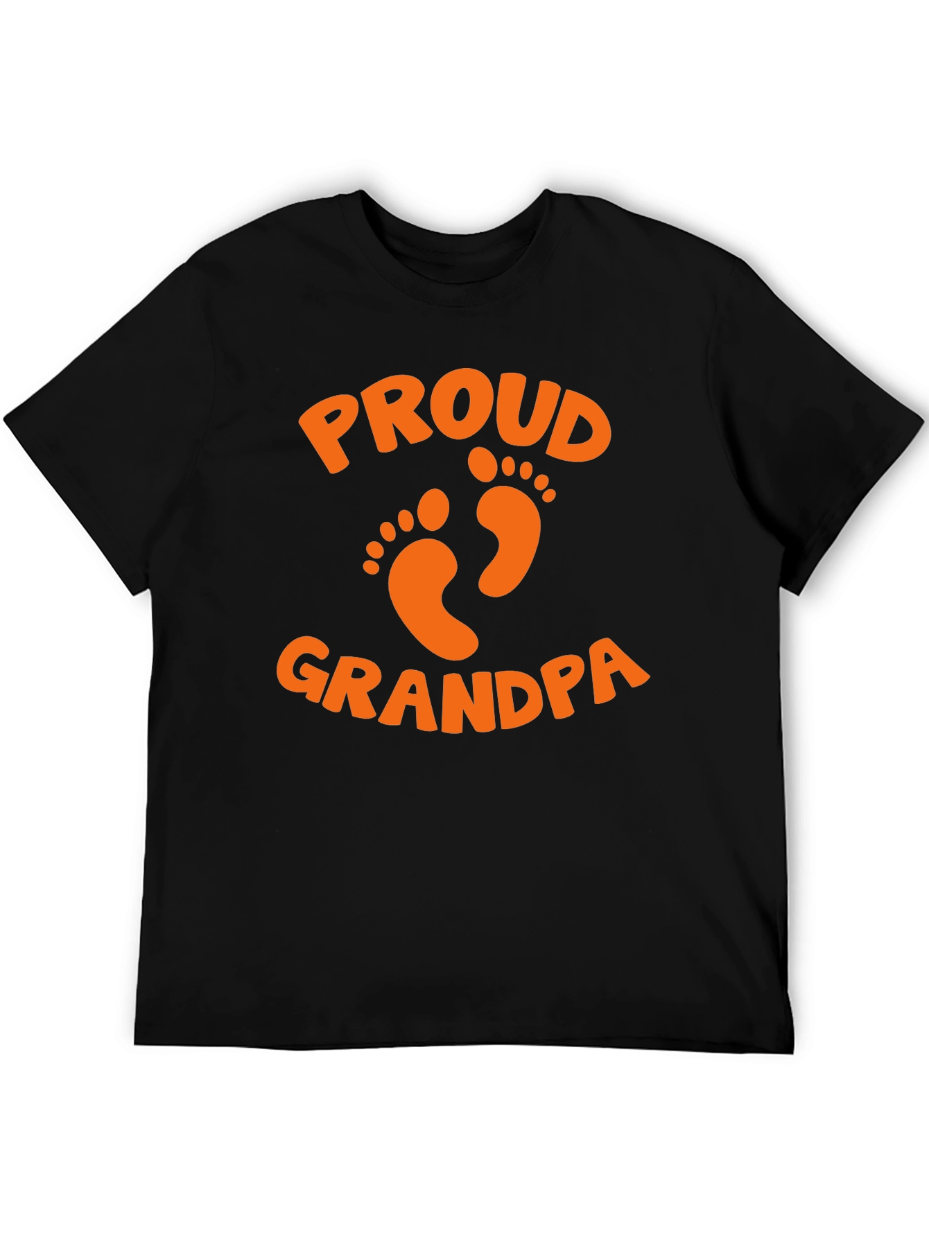 Black Proud Grandpa T-Shirt - Father's Day Gift view 5