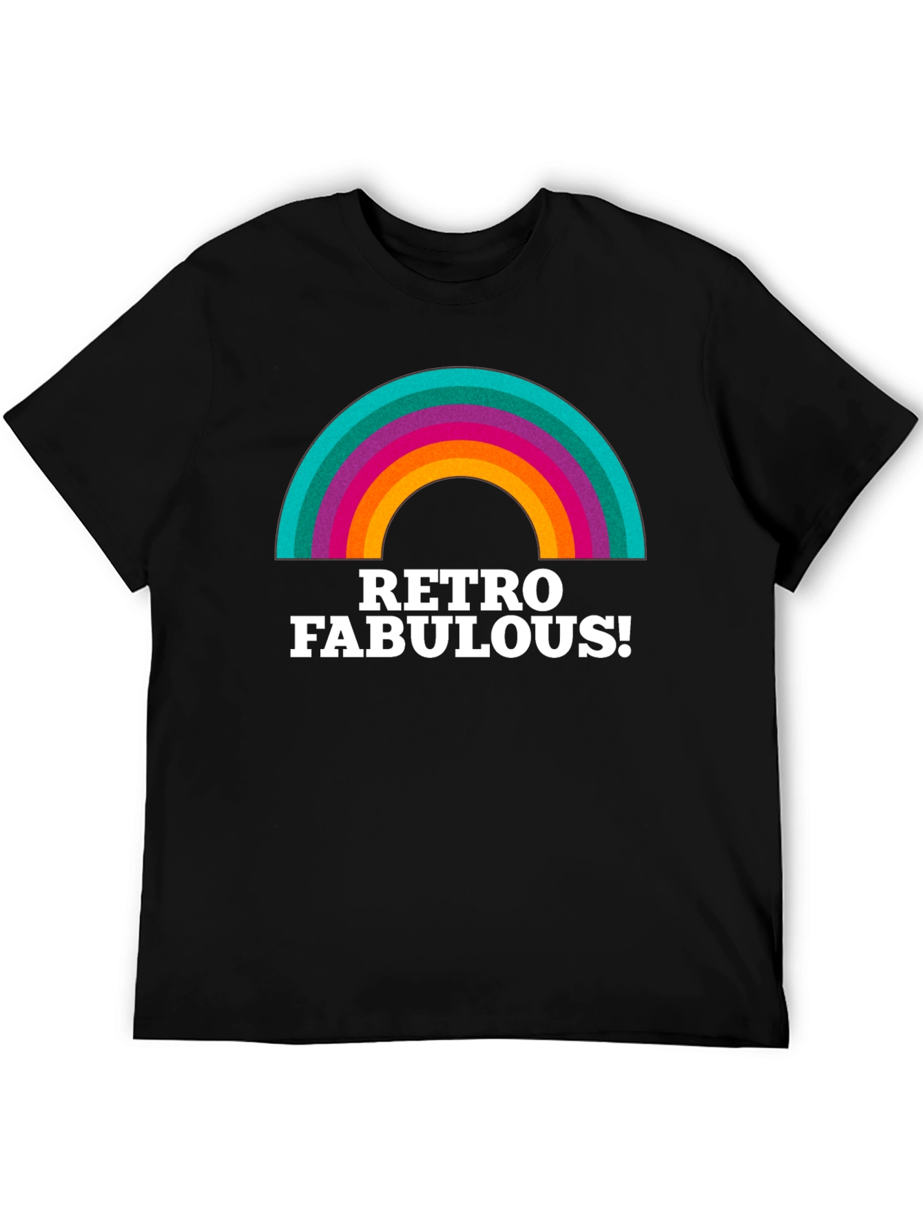 Black Retro Fabulous Graphic Tee view 5