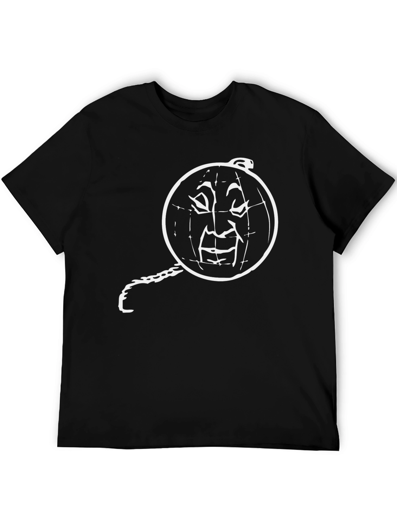 Black Monocle Man Graphic Black Tee view 5