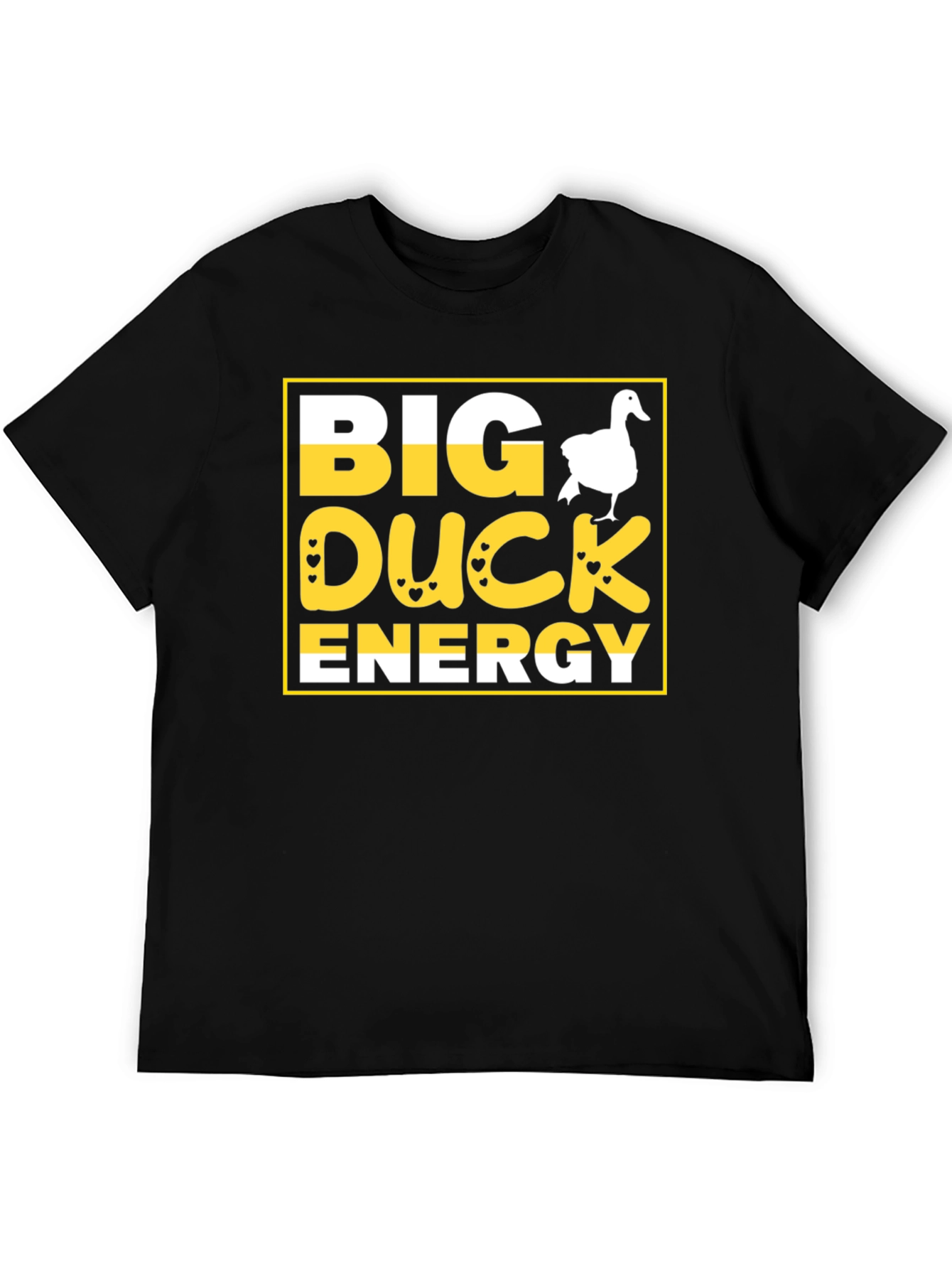 Black Big Duck Energy T-Shirt view 5