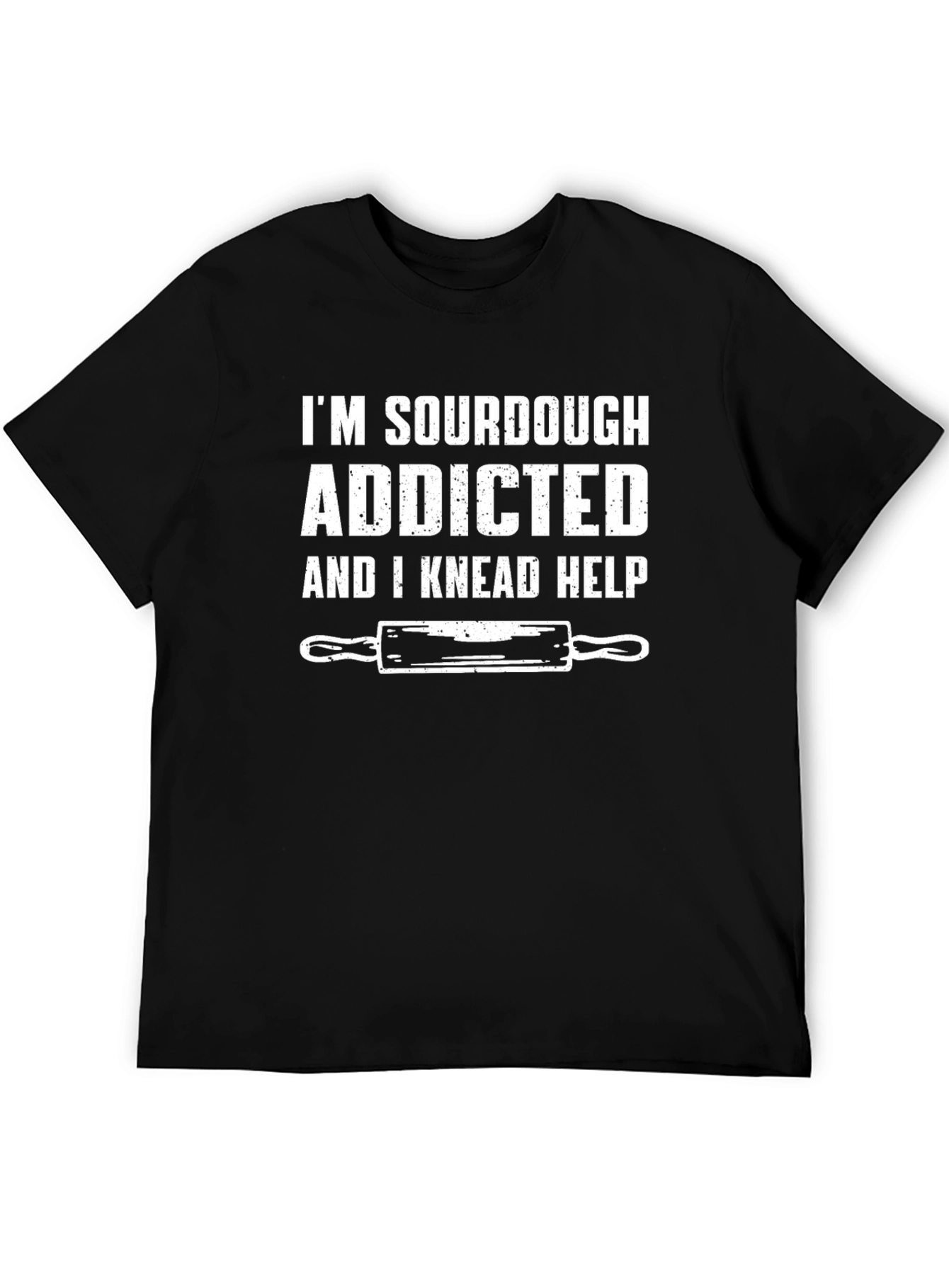 Black Sourdough Addicted Black Graphic Tee view 5