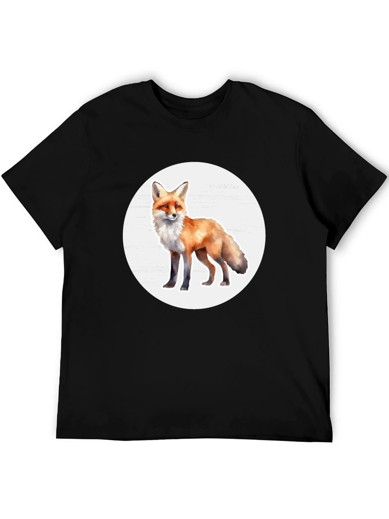 Black Fox Graphic Tee - Stylish Animal Print T-Shirt view 5