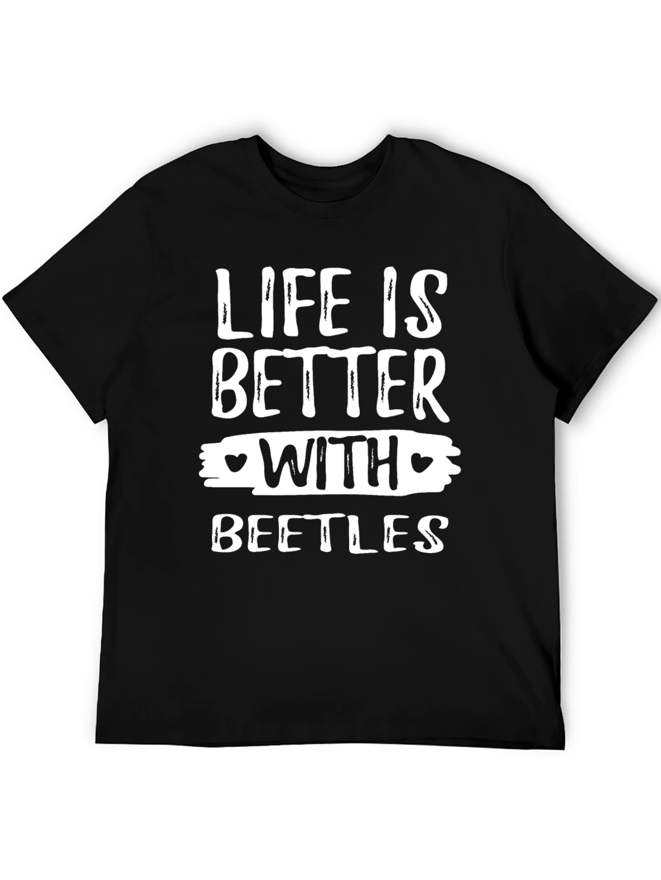 Black Life is Better with Beetles Graphic Tee view 5