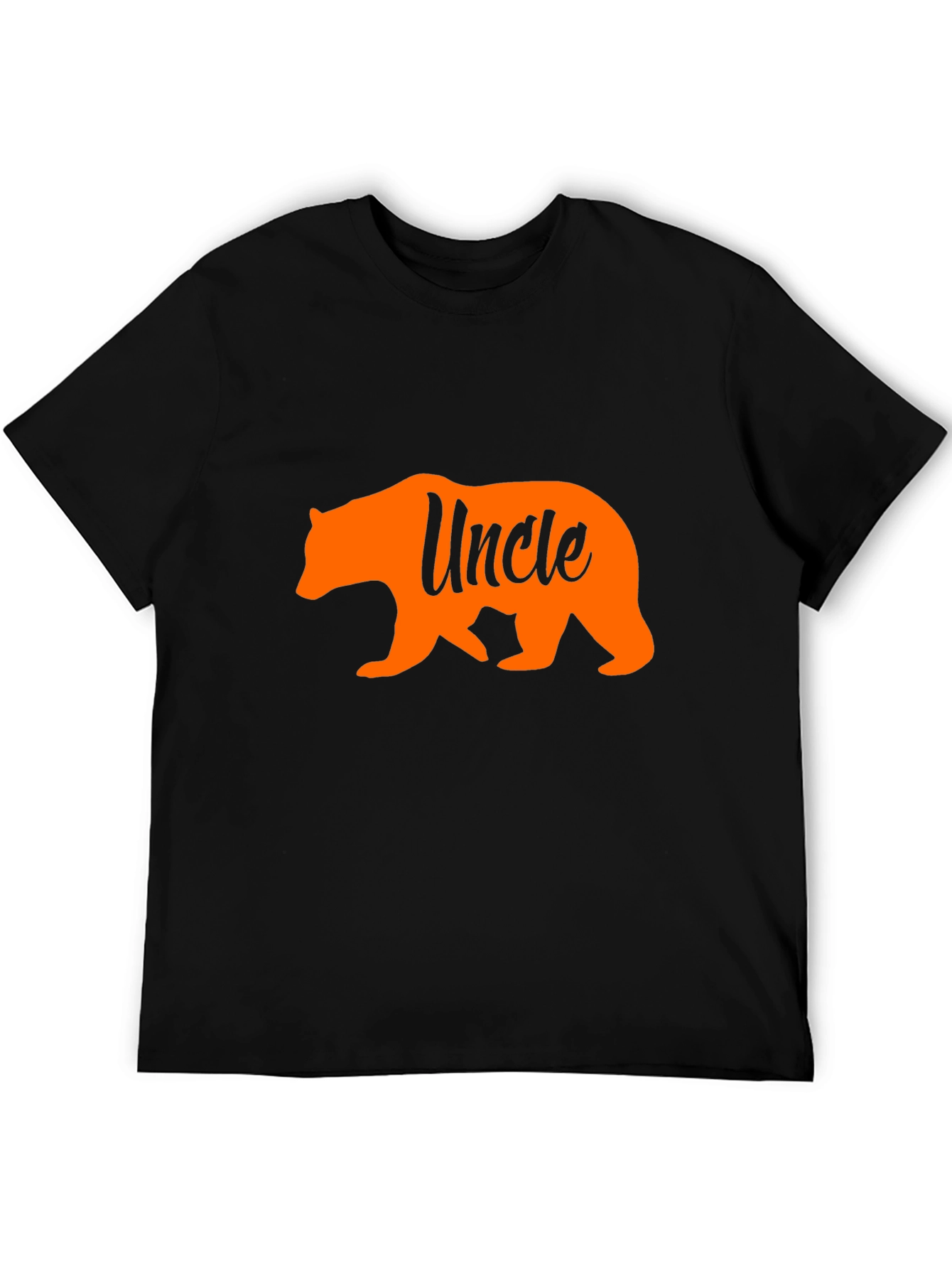 Black Uncle Bear Graphic T-Shirt - Black view 5
