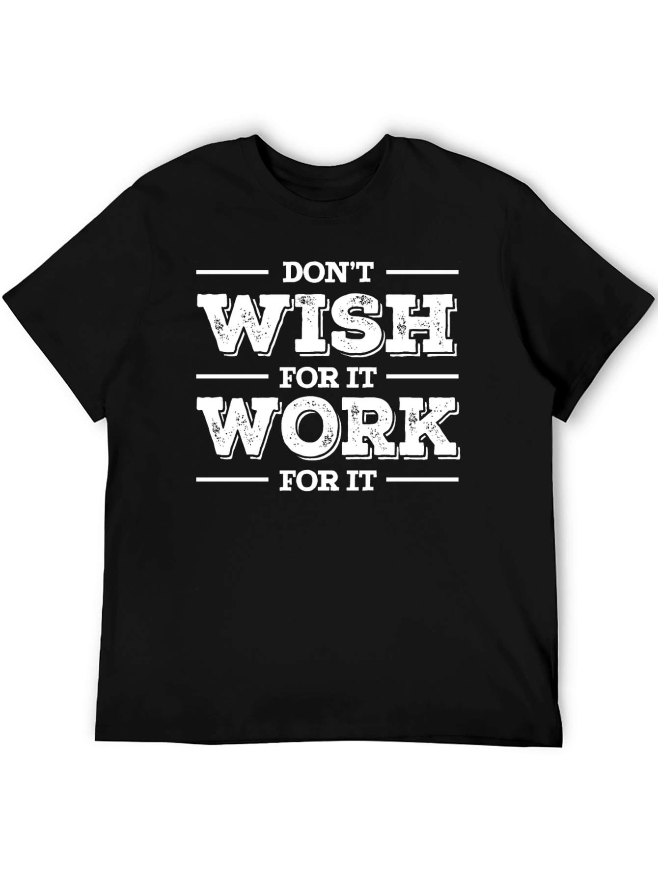 Black Motivational "Work for It" Graphic Tee view 5