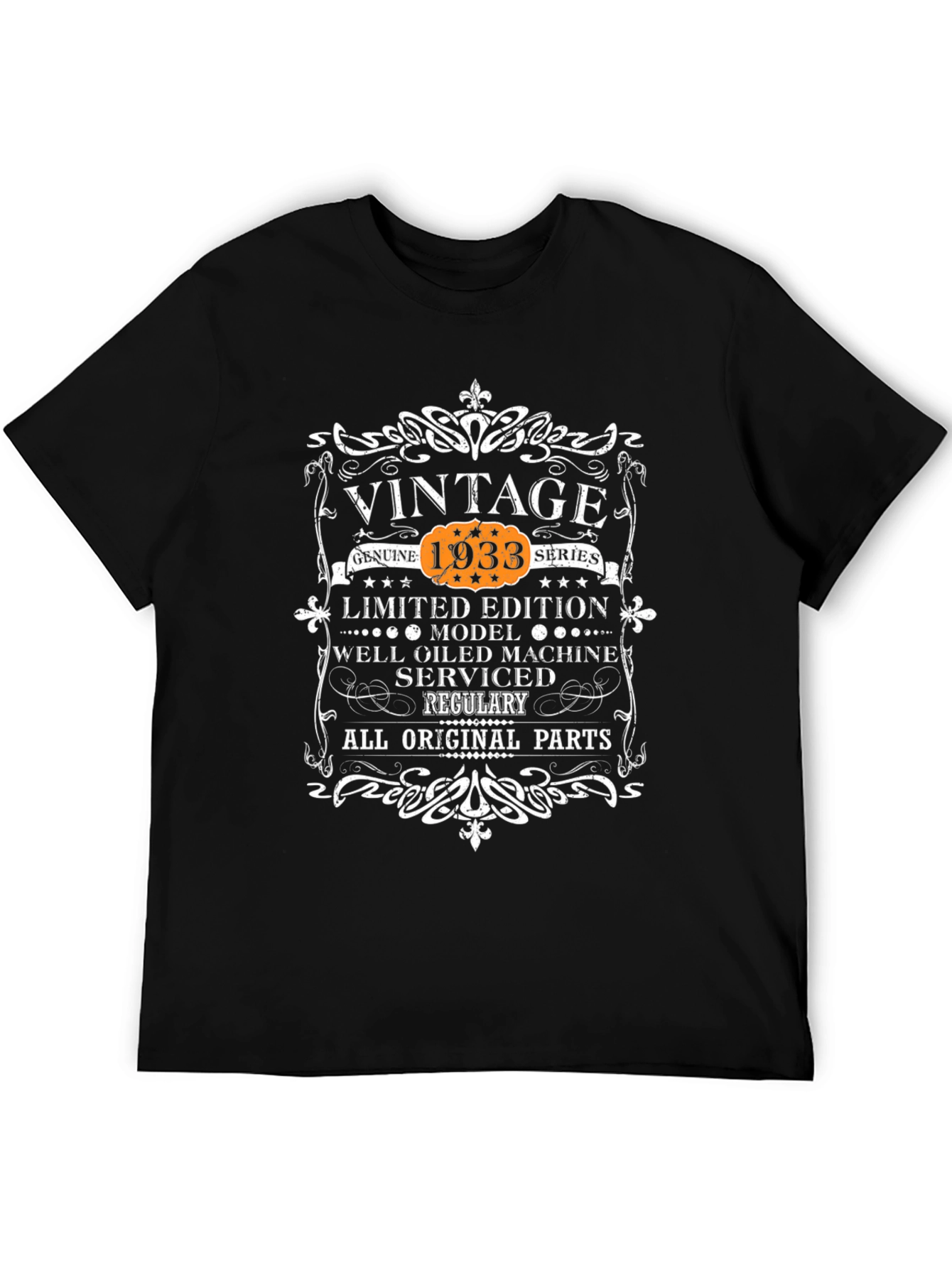 Black Vintage 1933 Limited Edition T-Shirt view 5