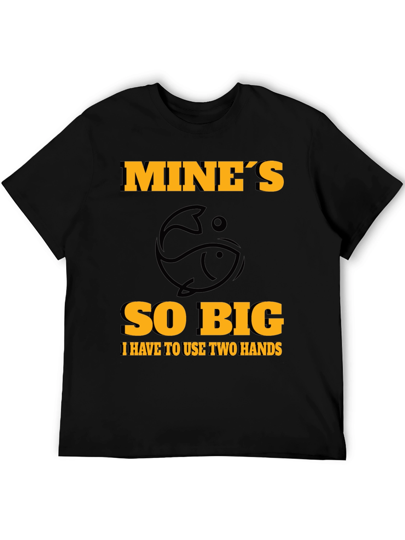 Black Mine's So Big Fishing T-Shirt - Humor Tee view 5