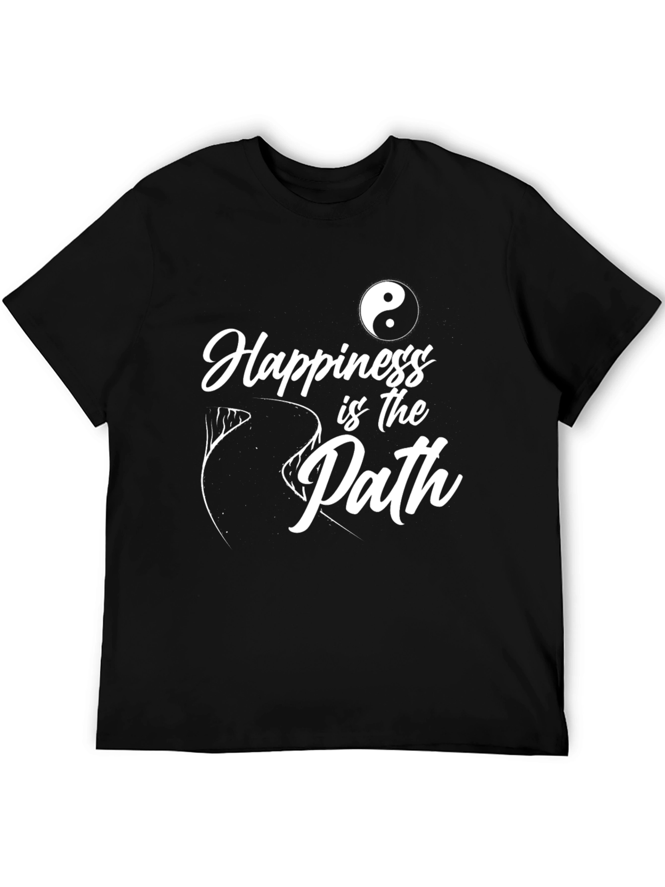 Black Happiness is the Path Graphic Tee view 5
