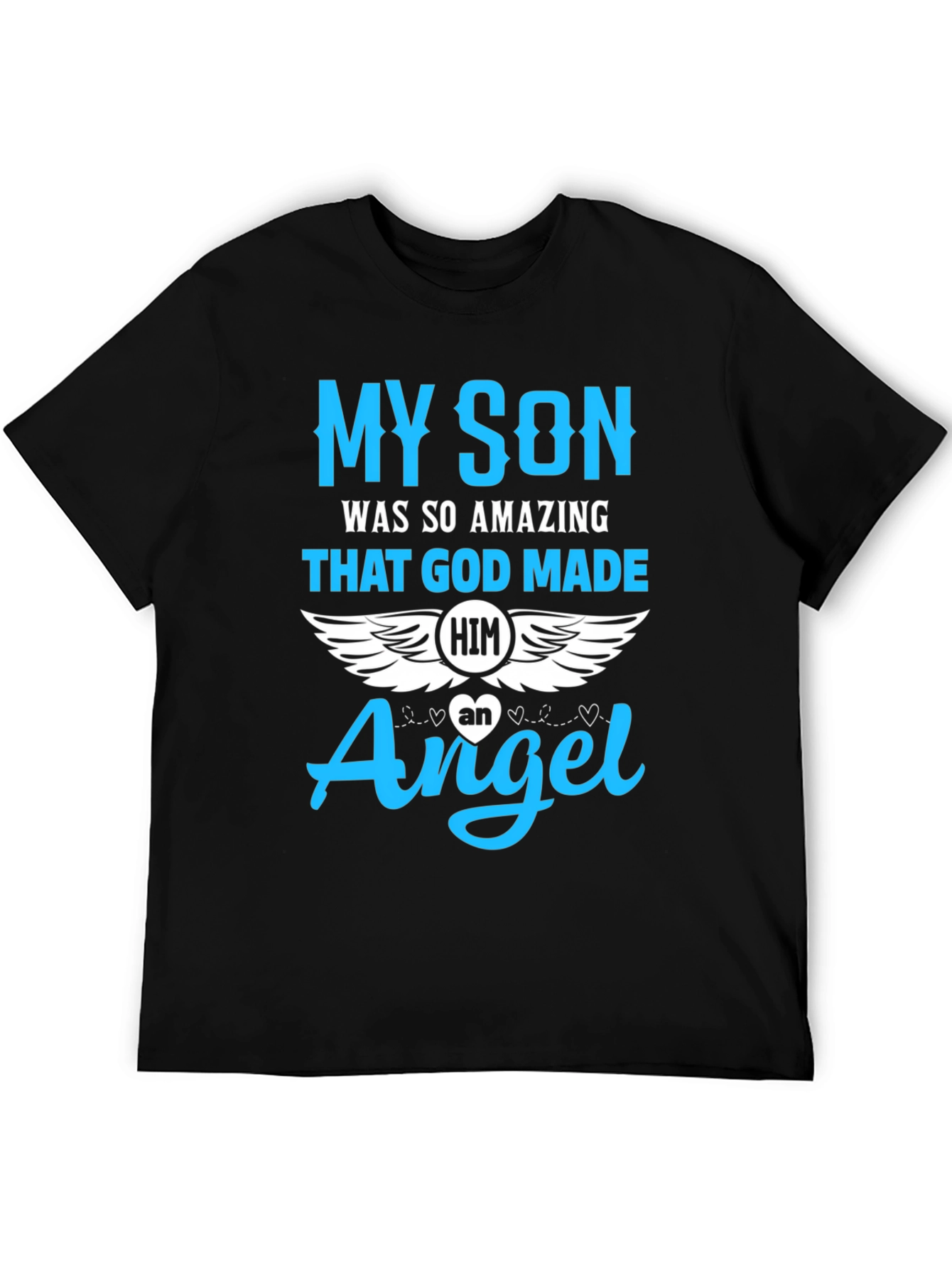 Black My Son Angel Memorial T-Shirt view 5
