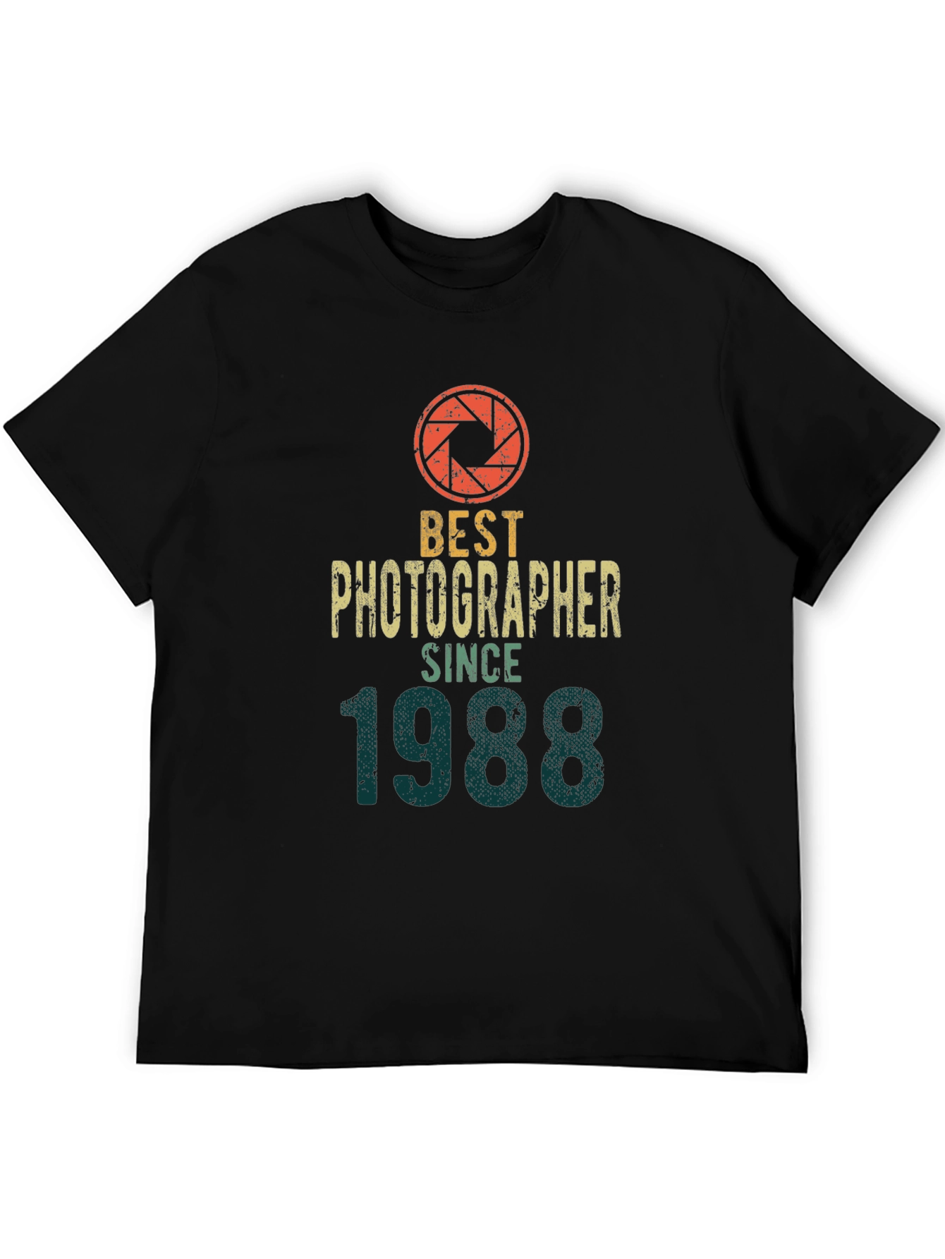 Black Best Photographer Since 1988 Vintage Graphic Tee view 5