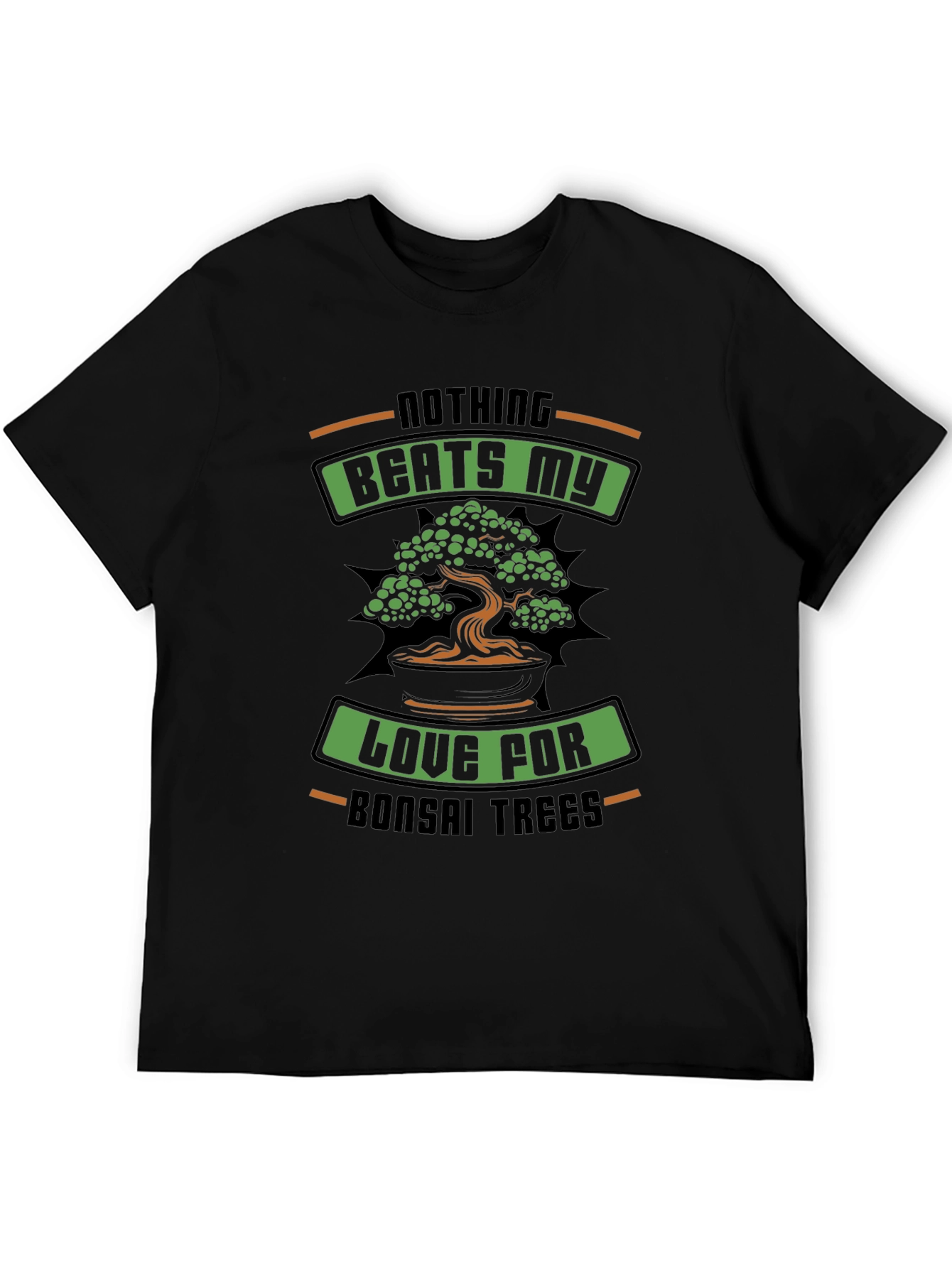 Black Bonsai Tree Lover Graphic Tee - Nature Inspired Design view 5