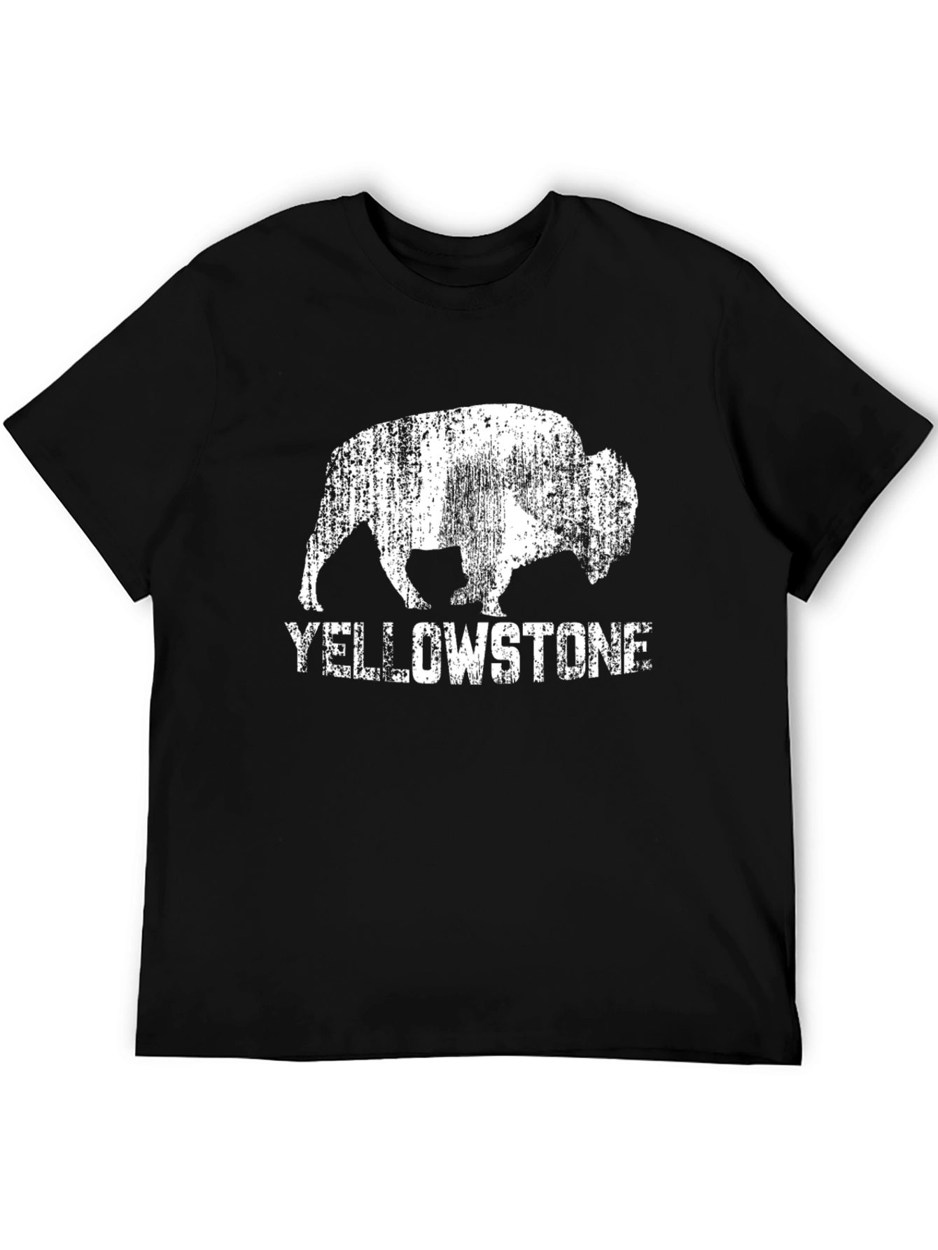 Black Yellowstone Bison Graphic Tee view 5