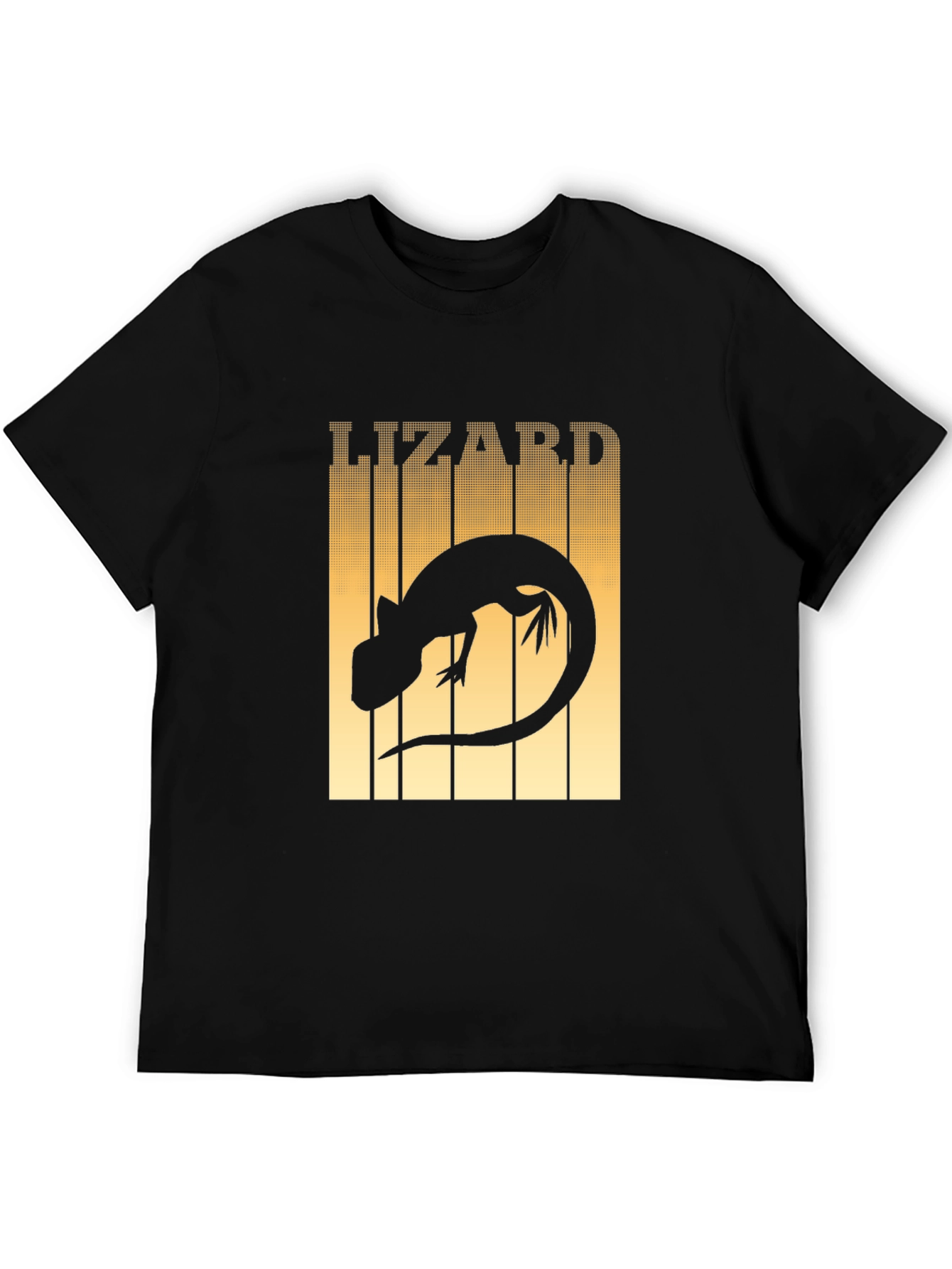 Black Lizard Graphic T-Shirt - Reptile Lover Tee view 5