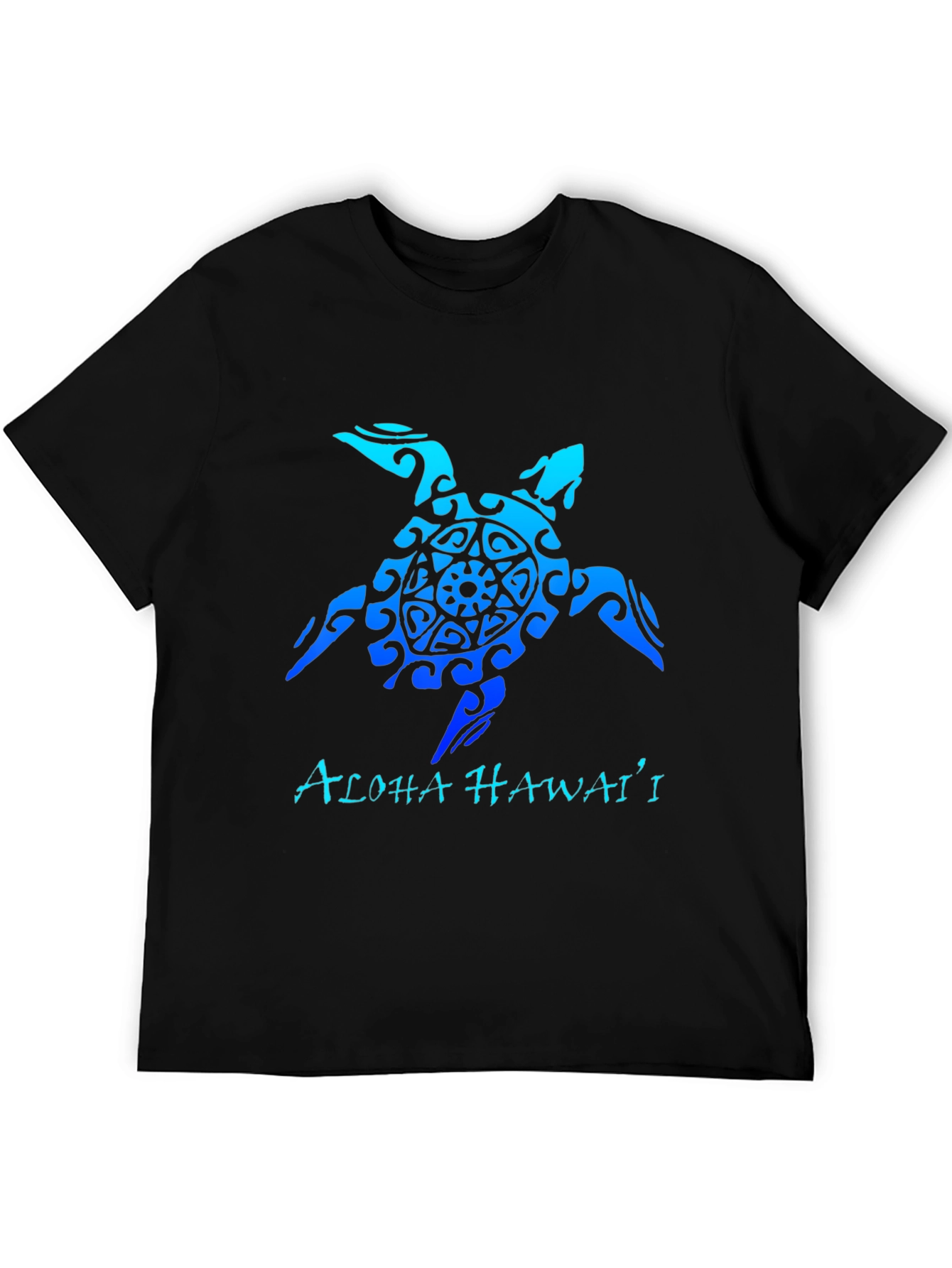 Black Aloha Hawaii Turtle Tee - Black T-Shirt view 5