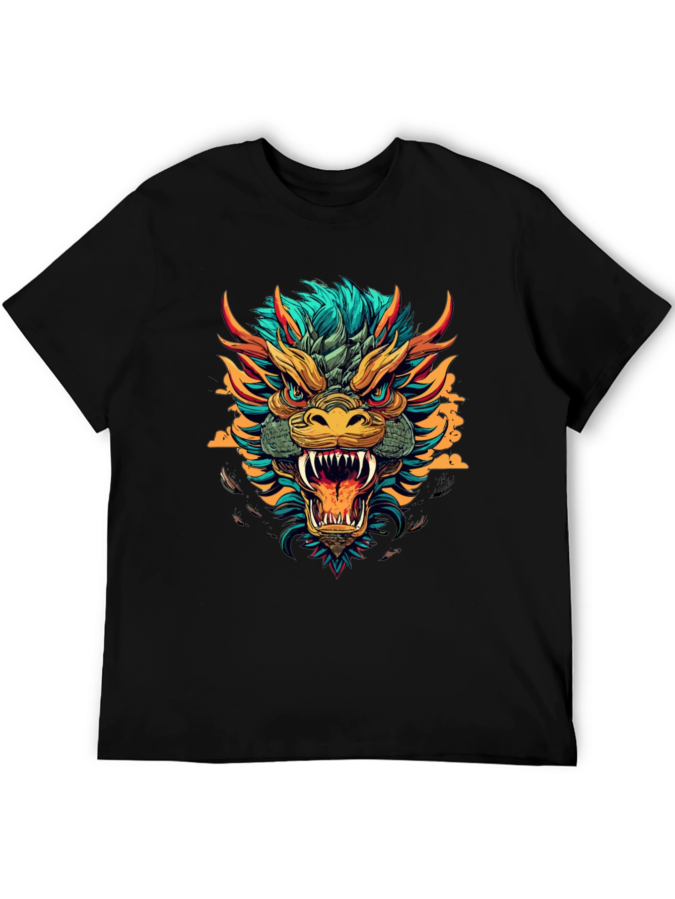 Black Dragon Graphic Black T-Shirt view 5
