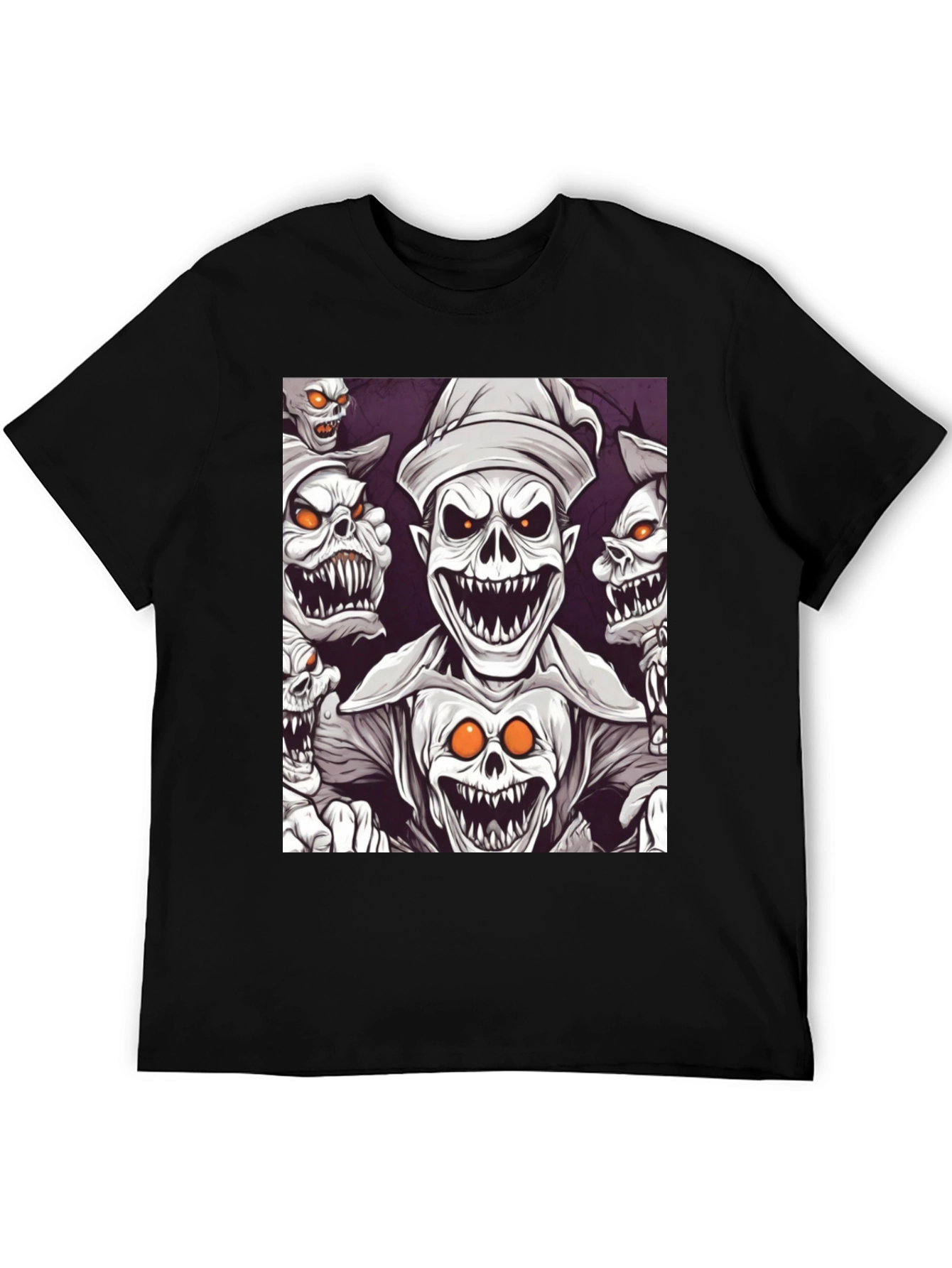 Black Spooky Cartoon T-Shirt view 5