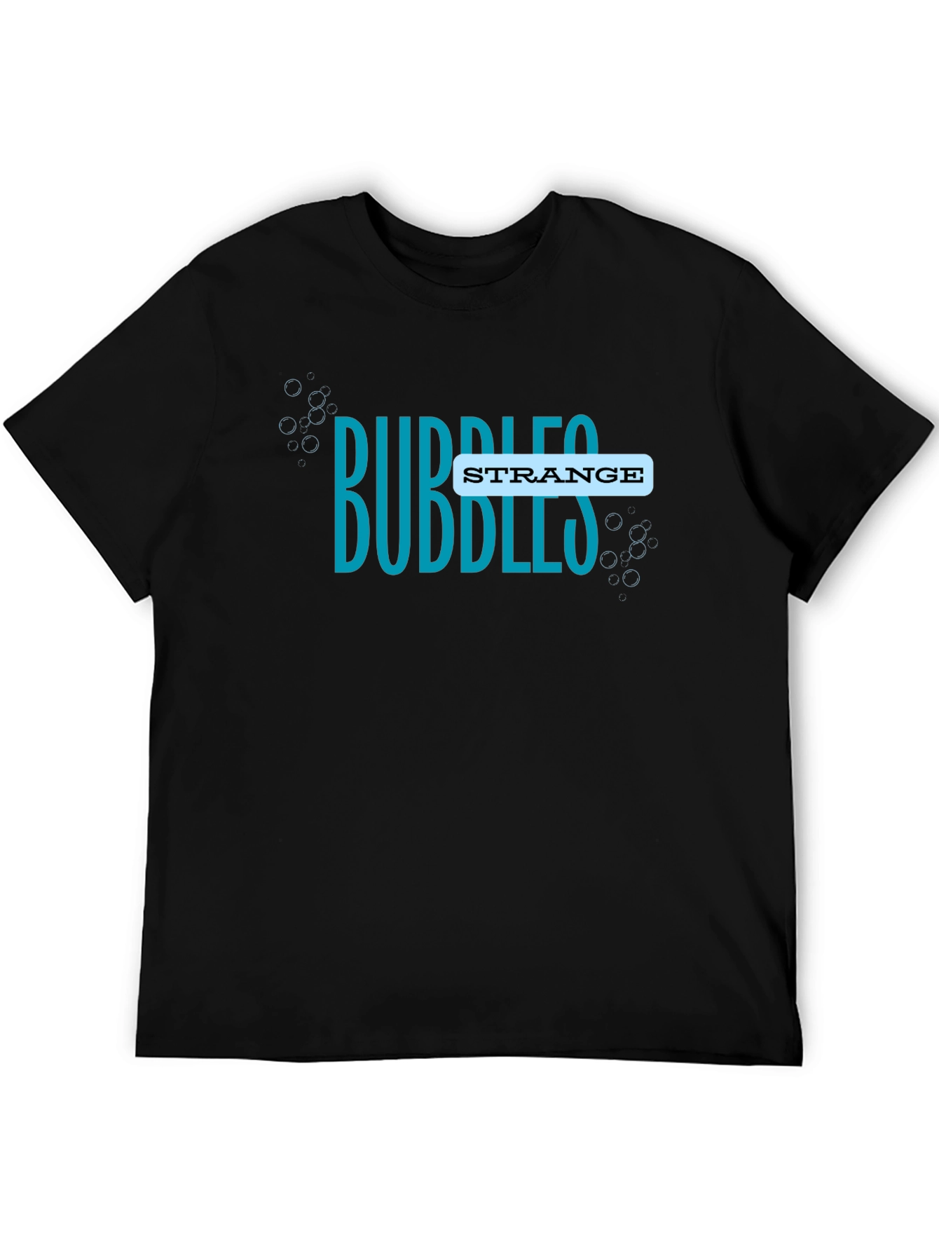 Black Bubbles Strange T-Shirt - Unique Design view 5