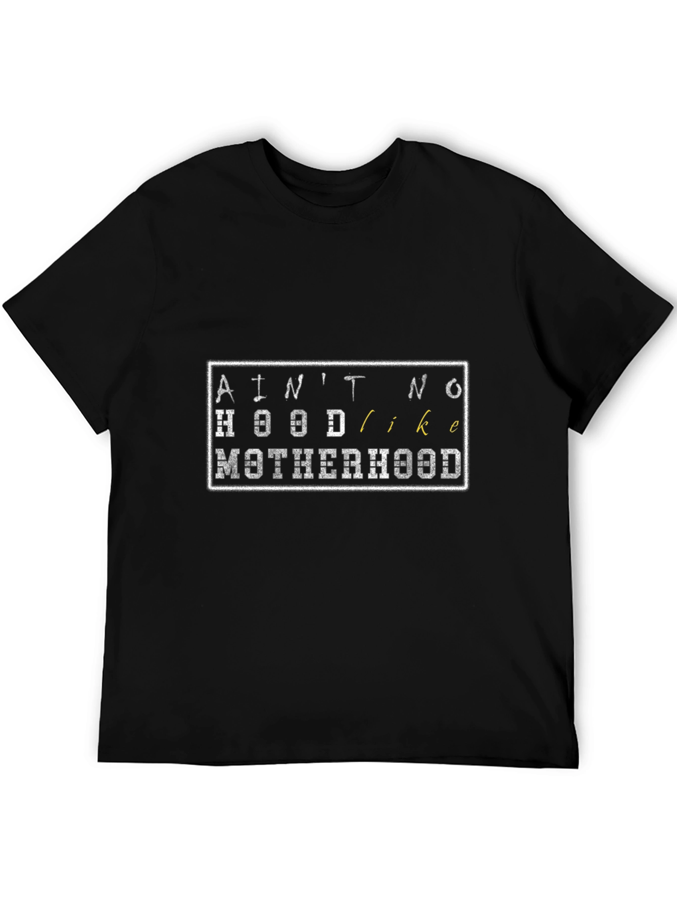 Black Ain't No Hood Like Motherhood T-Shirt view 5