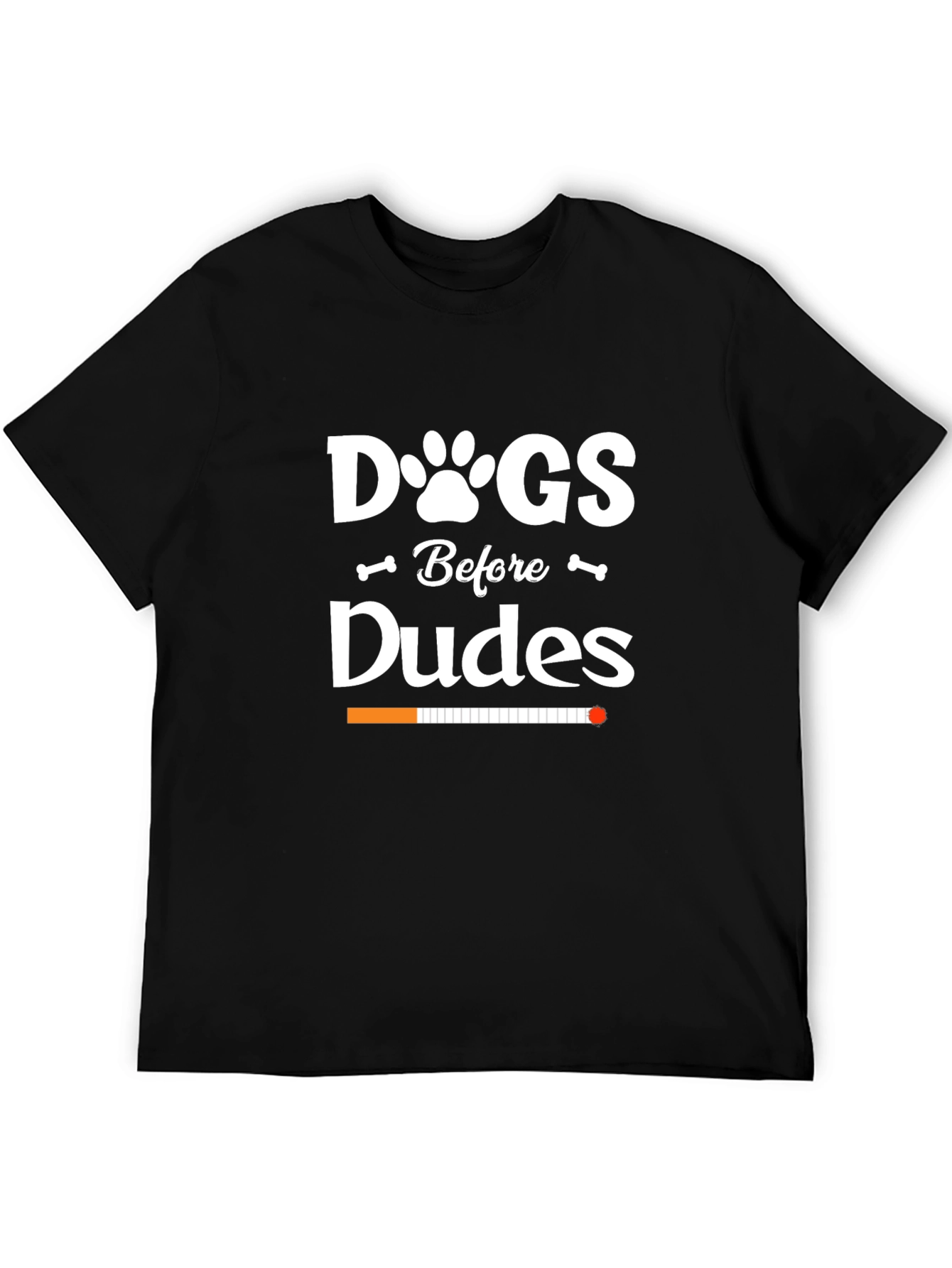 Black Dogs Before Dudes Black Graphic T-Shirt view 5