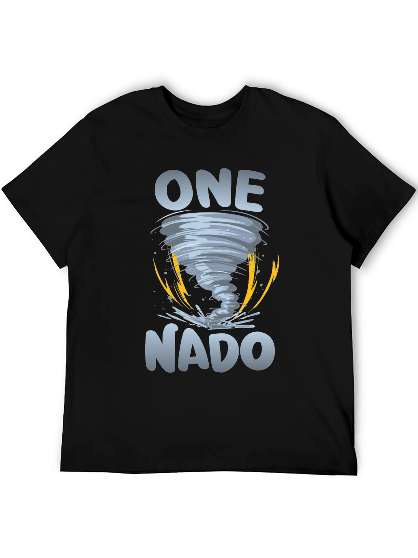 Black One Nado Tornado Graphic Tee - Black Short Sleeve view 5