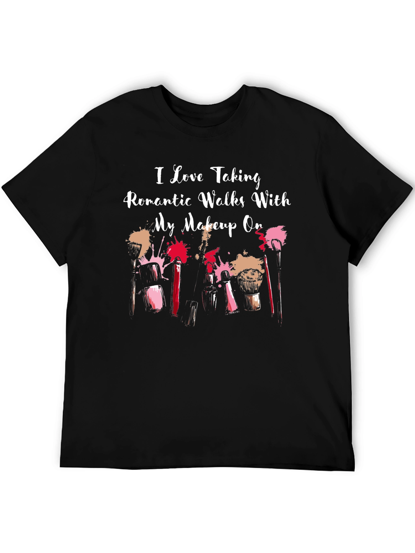 Black Makeup Lover's T-Shirt - Romantic Walks view 5